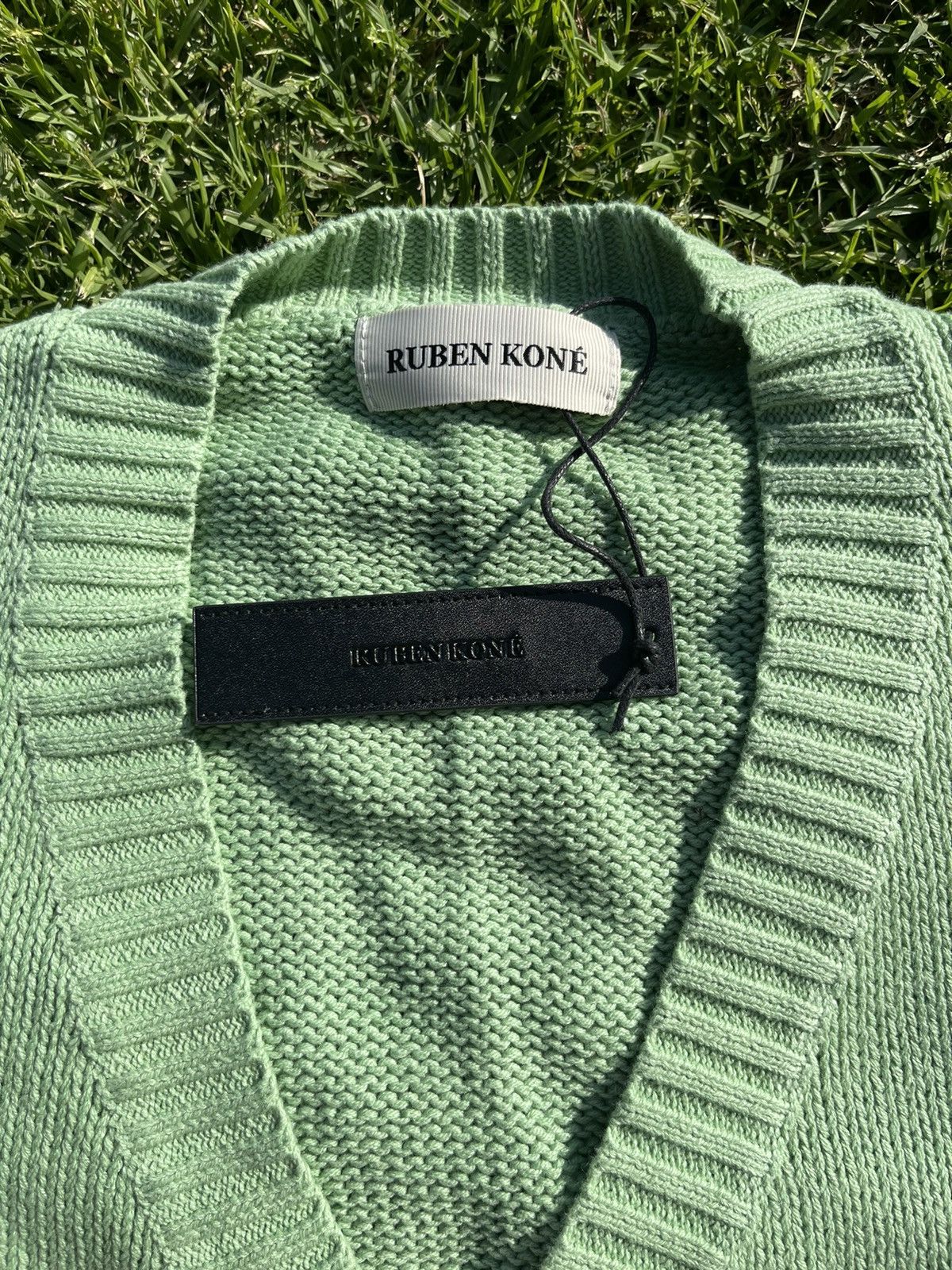 Ruben Kone Ruben Kone cropped knit cardigan size small in mint Size US S / EU 44-46 / 1 - 5 Thumbnail