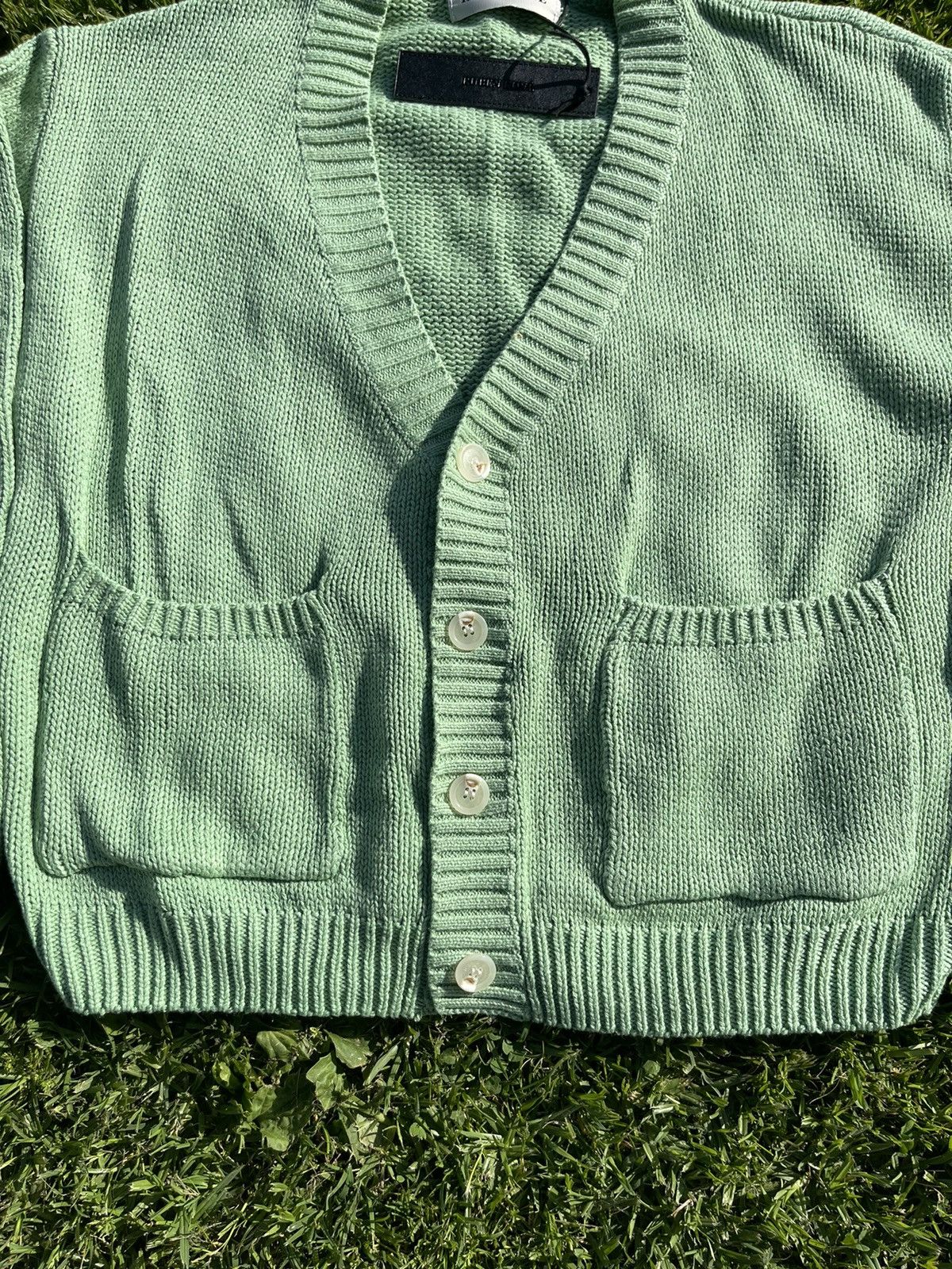 Ruben Kone Ruben Kone cropped knit cardigan size small in mint Size US S / EU 44-46 / 1 - 4 Thumbnail