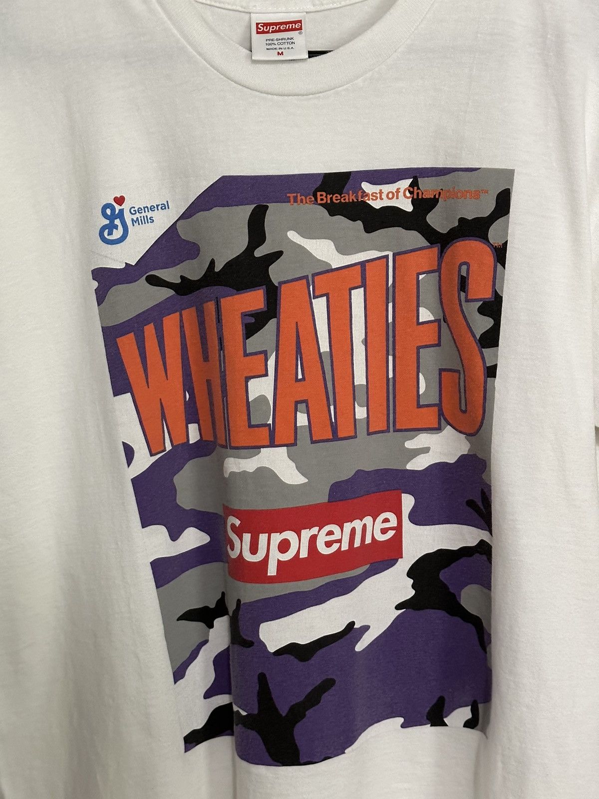 Supreme Supreme Wheaties Tee Size US M / EU 48-50 / 2 - 2 Thumbnail