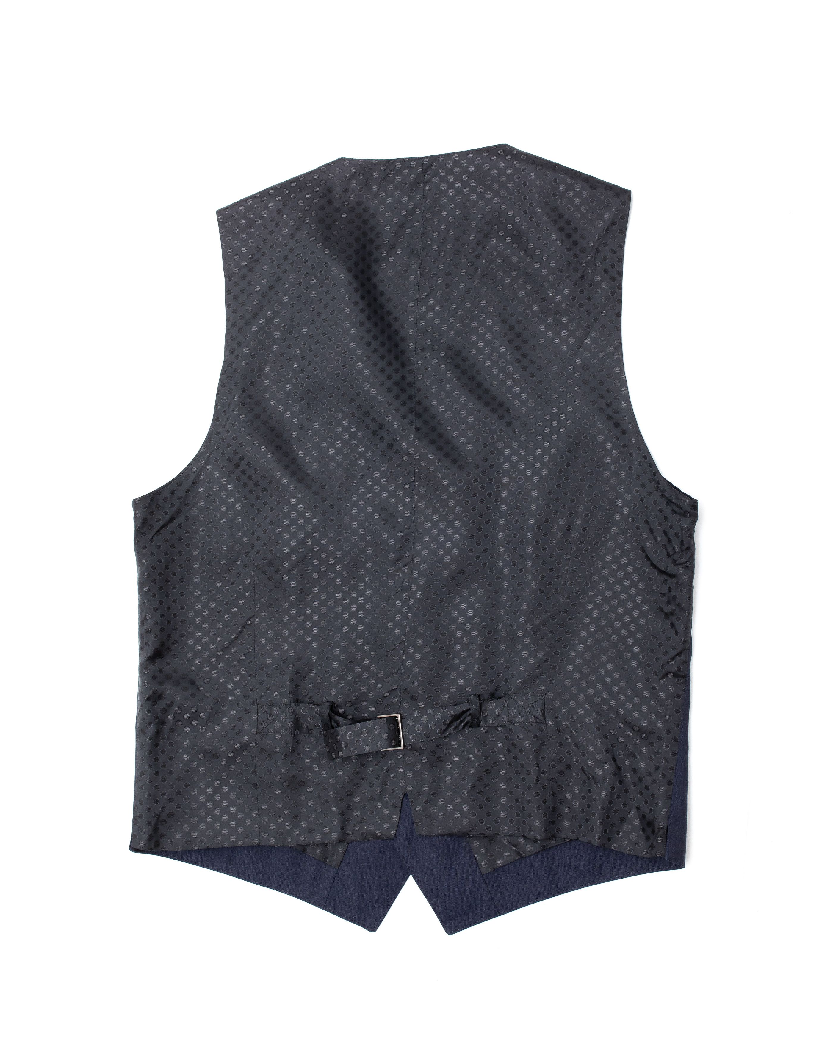 Dolce & Gabbana DOLCE & GABBANA Navy / Black Polka Dot Vest Size 38S - 4 Thumbnail