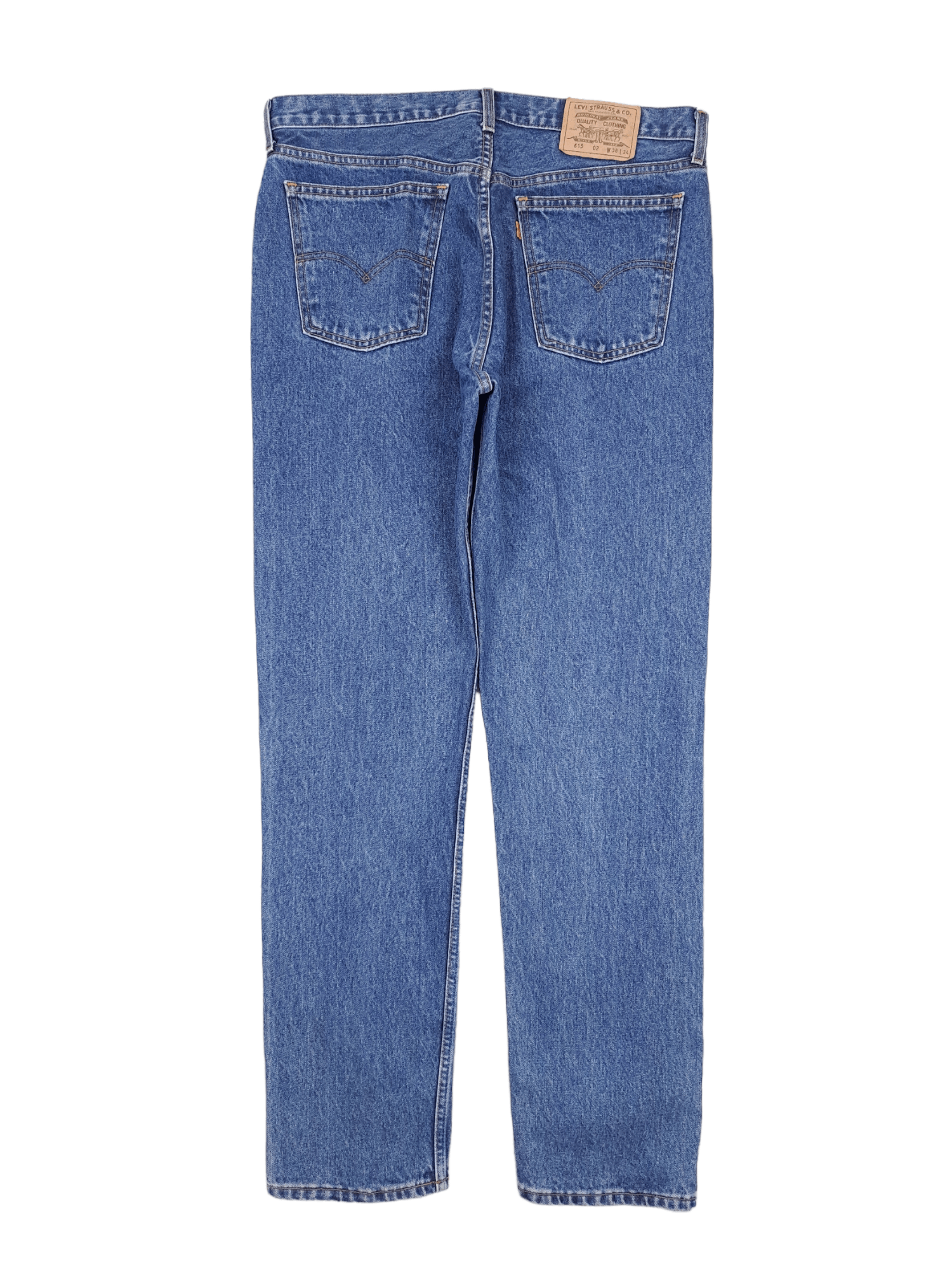 Levi's × Levi's Vintage Clothing × Vintage 💎 Vintage Levi's 615 38/34 Navy Blue Denim Straight Jeans Size US 38 / EU 54 - 2 Thumbnail