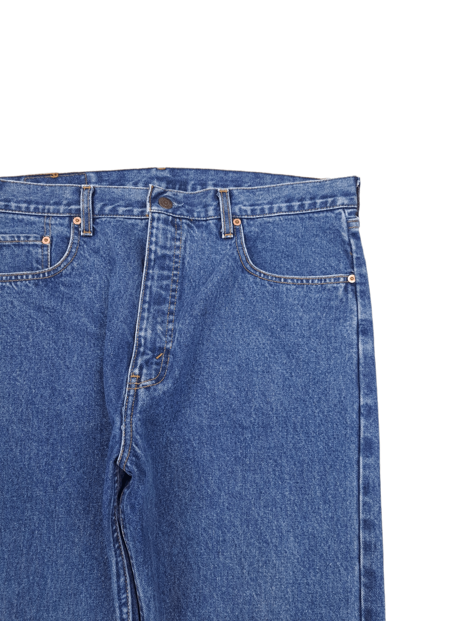 Levi's × Levi's Vintage Clothing × Vintage 💎 Vintage Levi's 615 38/34 Navy Blue Denim Straight Jeans Size US 38 / EU 54 - 4 Thumbnail