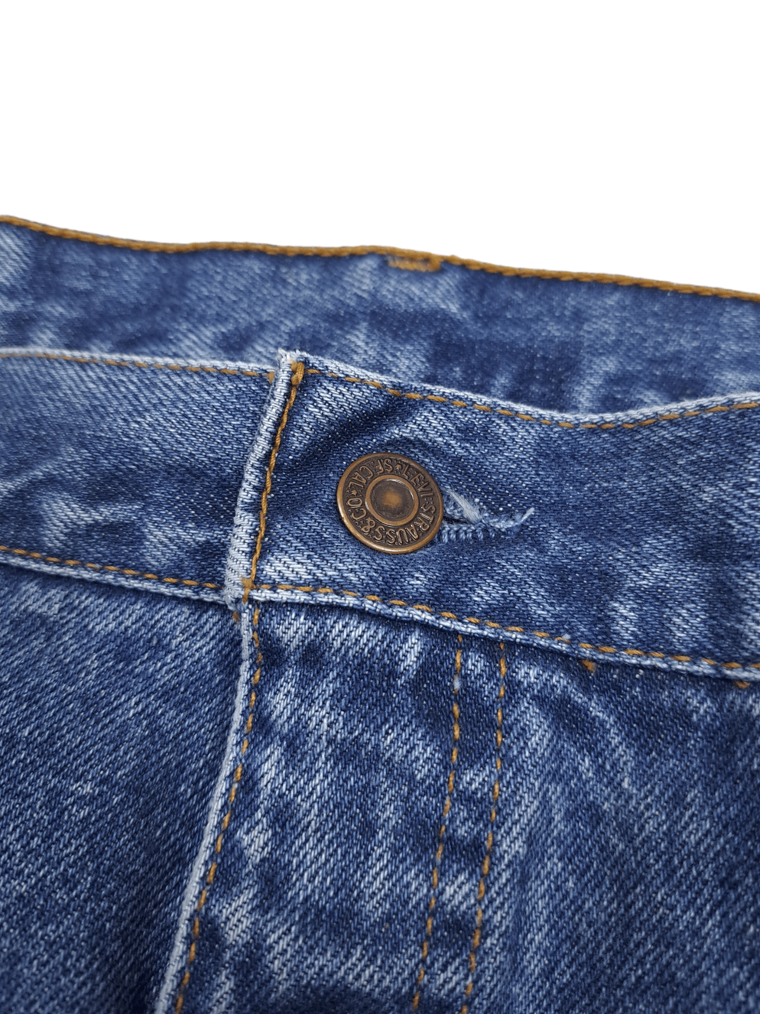 Levi's × Levi's Vintage Clothing × Vintage 💎 Vintage Levi's 615 38/34 Navy Blue Denim Straight Jeans Size US 38 / EU 54 - 5 Thumbnail