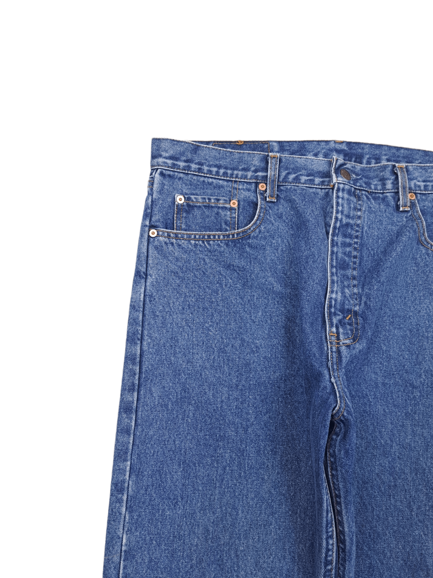 Levi's × Levi's Vintage Clothing × Vintage 💎 Vintage Levi's 615 38/34 Navy Blue Denim Straight Jeans Size US 38 / EU 54 - 3 Thumbnail