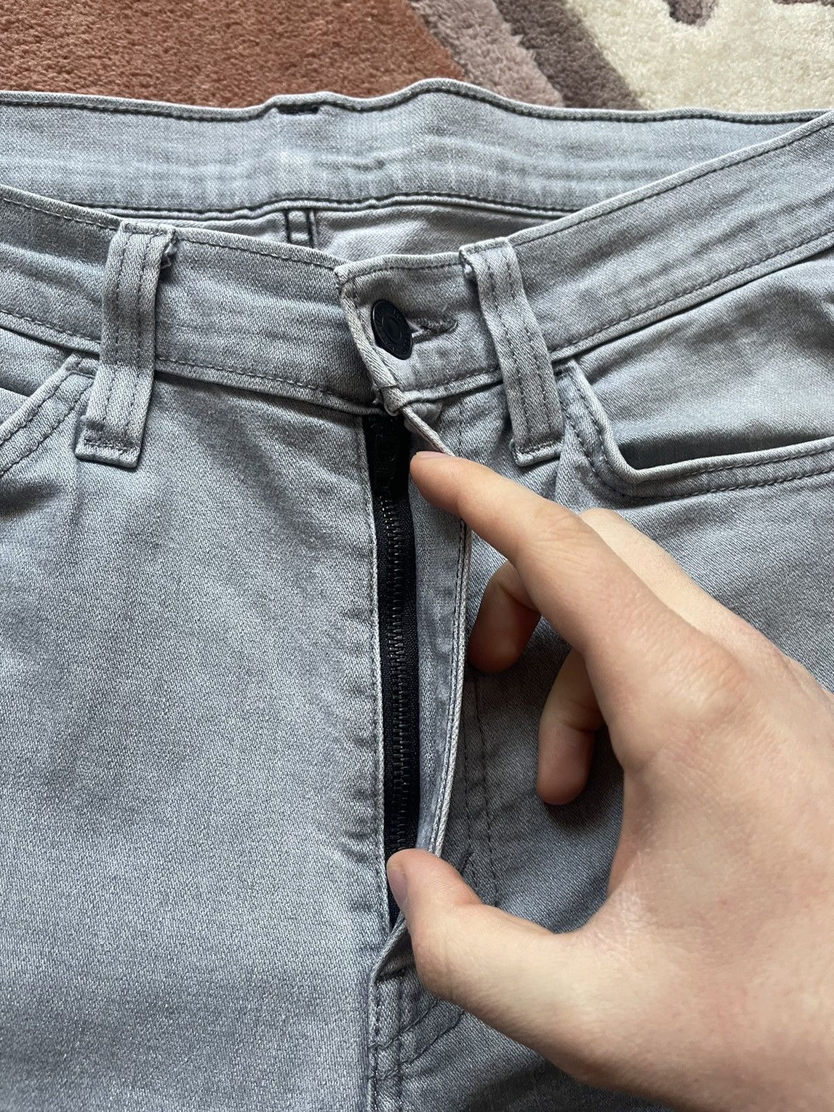 Levi's Levi’s Gray Denim Jeans Black Tab Size US 34 / EU 50 - 8 Thumbnail