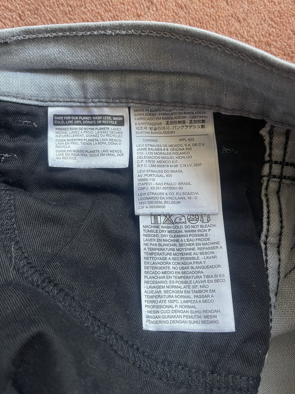 Levi's Levi’s Gray Denim Jeans Black Tab Size US 34 / EU 50 - 16 Thumbnail