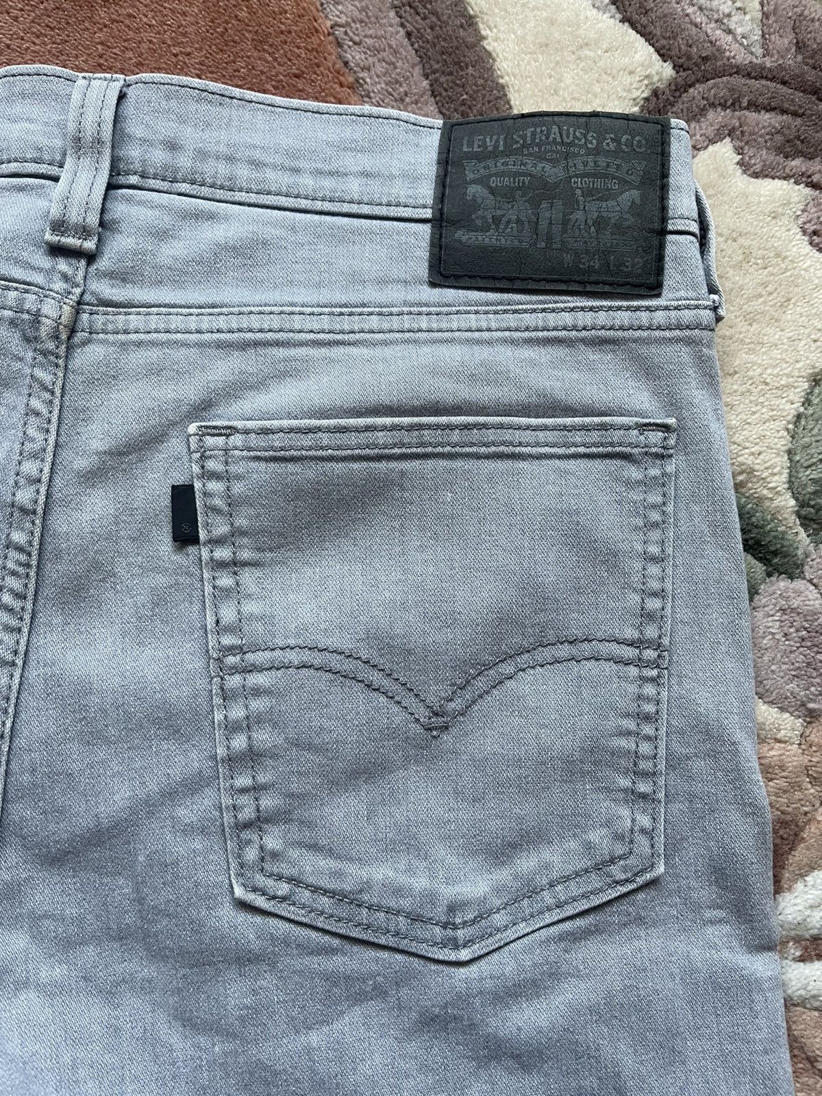 Levi's Levi’s Gray Denim Jeans Black Tab Size US 34 / EU 50 - 15 Thumbnail