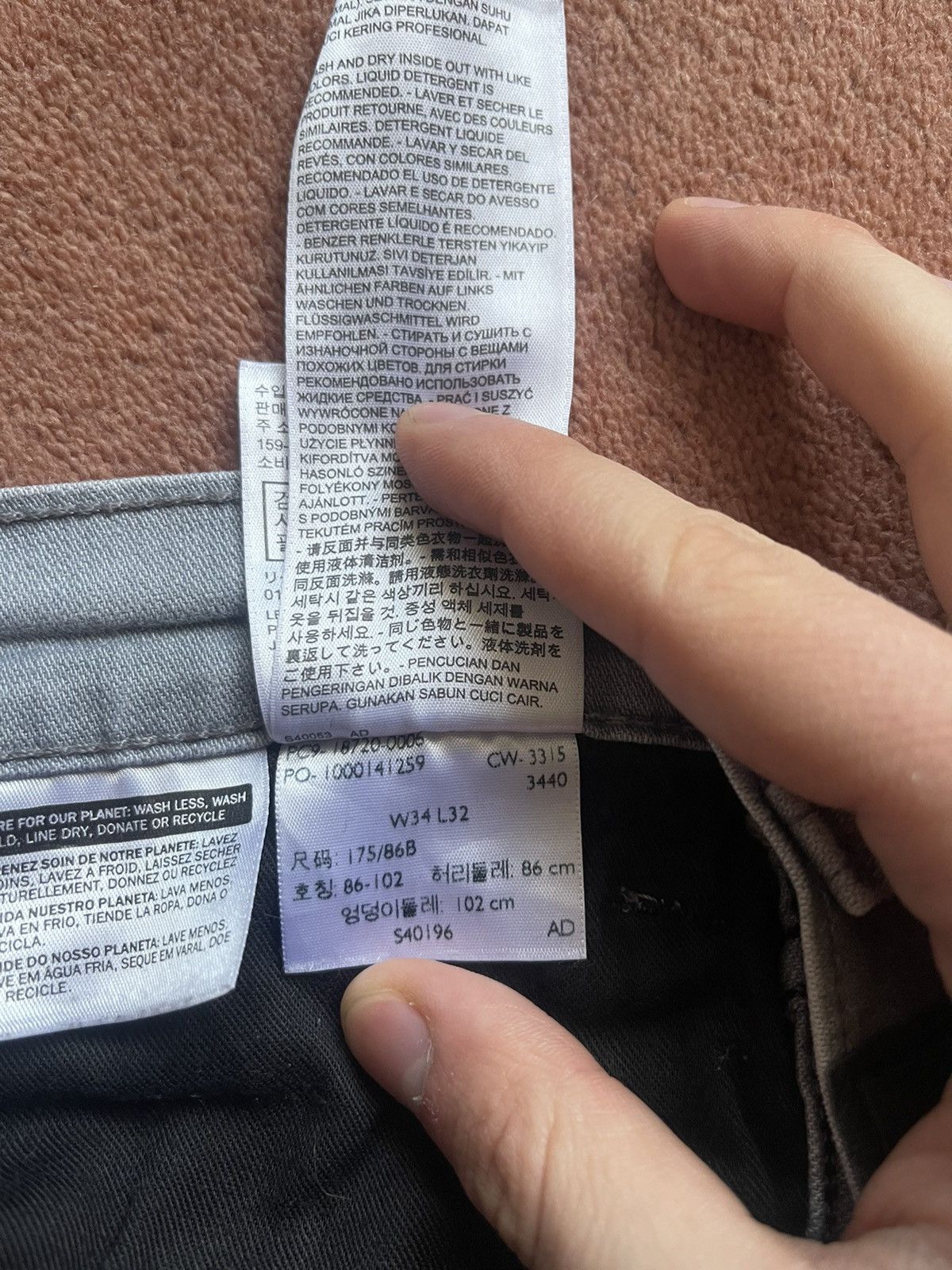 Levi's Levi’s Gray Denim Jeans Black Tab Size US 34 / EU 50 - 17 Thumbnail
