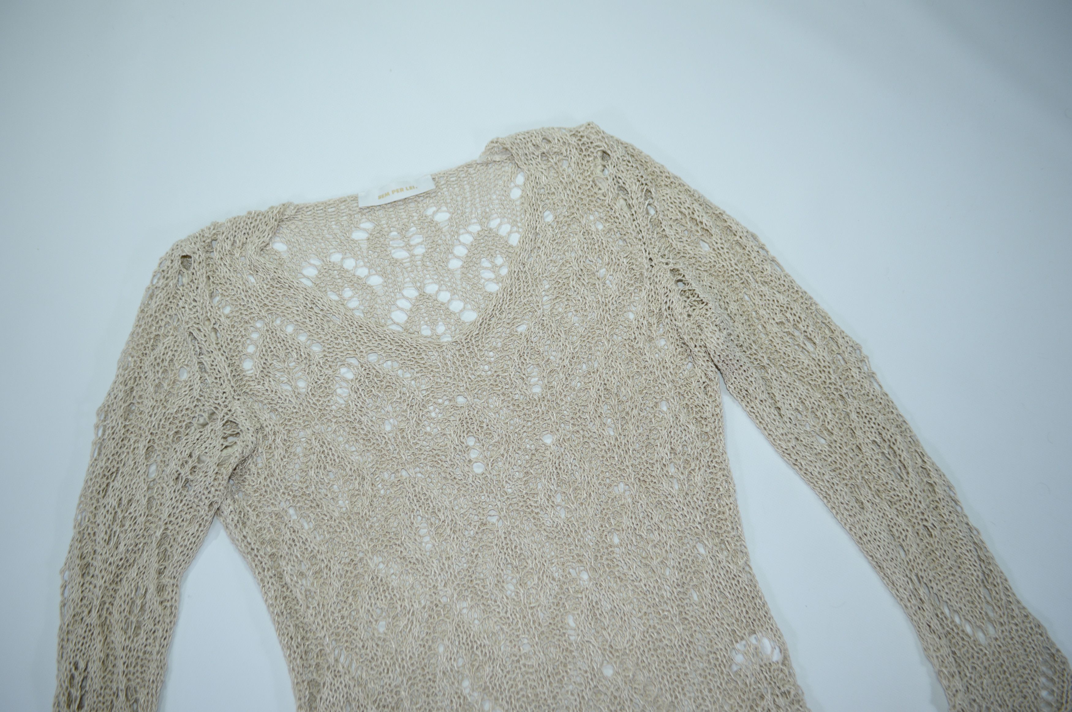 Other Sem Per Lei Viscose V-Neck Knit Sweater Size L Size L / US 10 / IT 46 - 2 Thumbnail