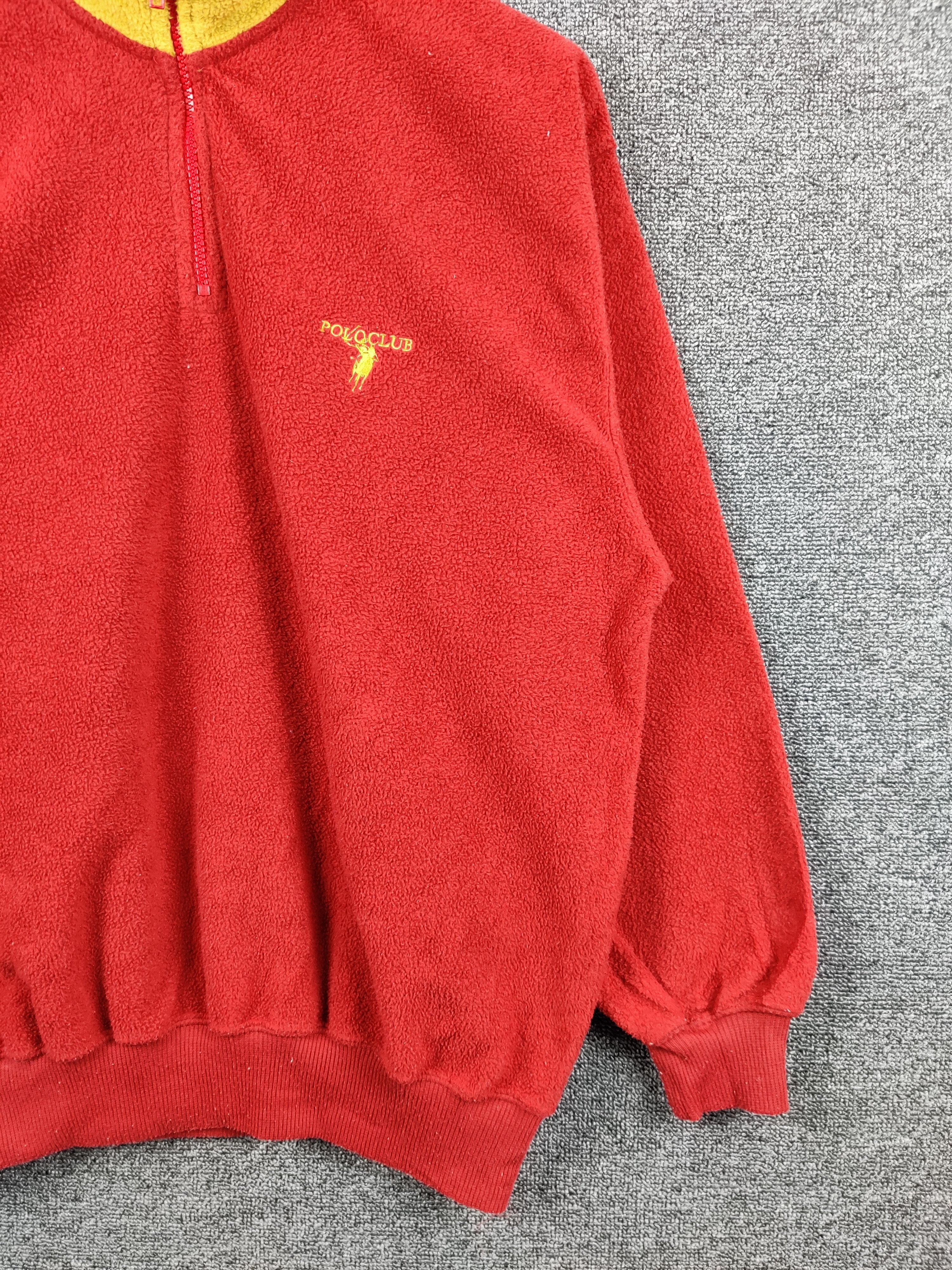 Beverly Hills Polo Club Vintage Polo Club Fleece Half Zipper Sweatshirt Size US L / EU 52-54 / 3 - 3 Thumbnail