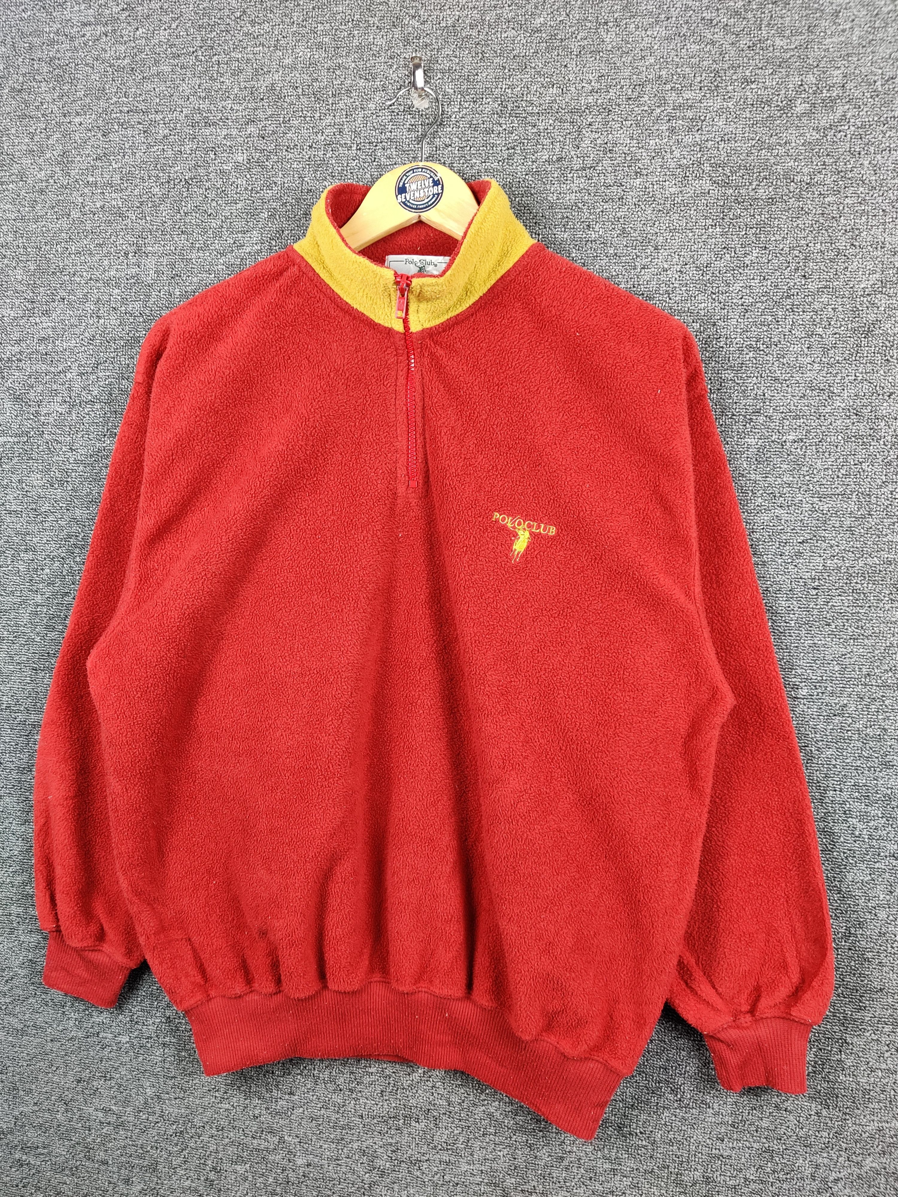 Beverly Hills Polo Club Vintage Polo Club Fleece Half Zipper Sweatshirt Size US L / EU 52-54 / 3 - 2 Thumbnail