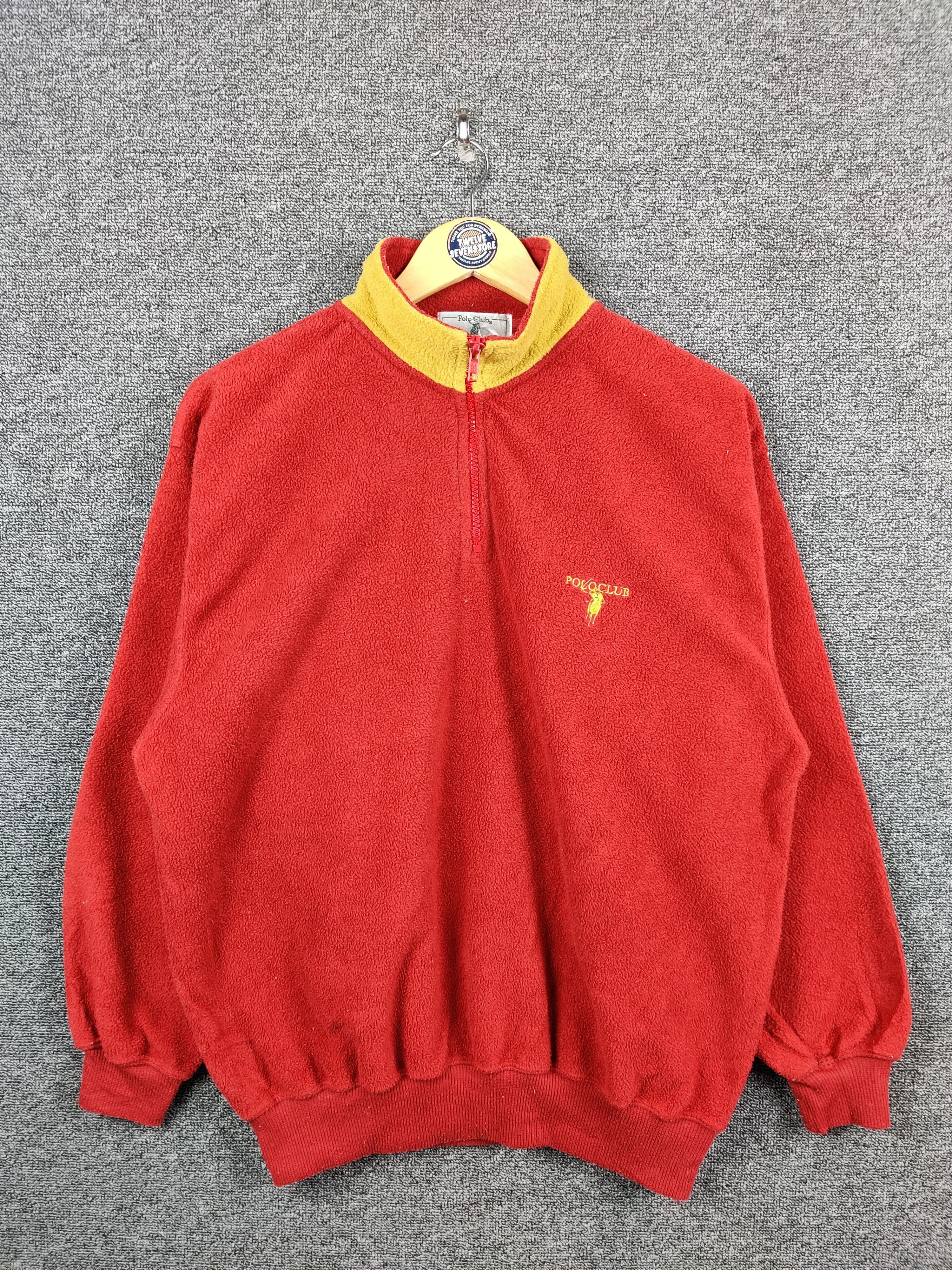 Beverly Hills Polo Club Vintage Polo Club Fleece Half Zipper Sweatshirt Size US L / EU 52-54 / 3 - 1 Thumbnail