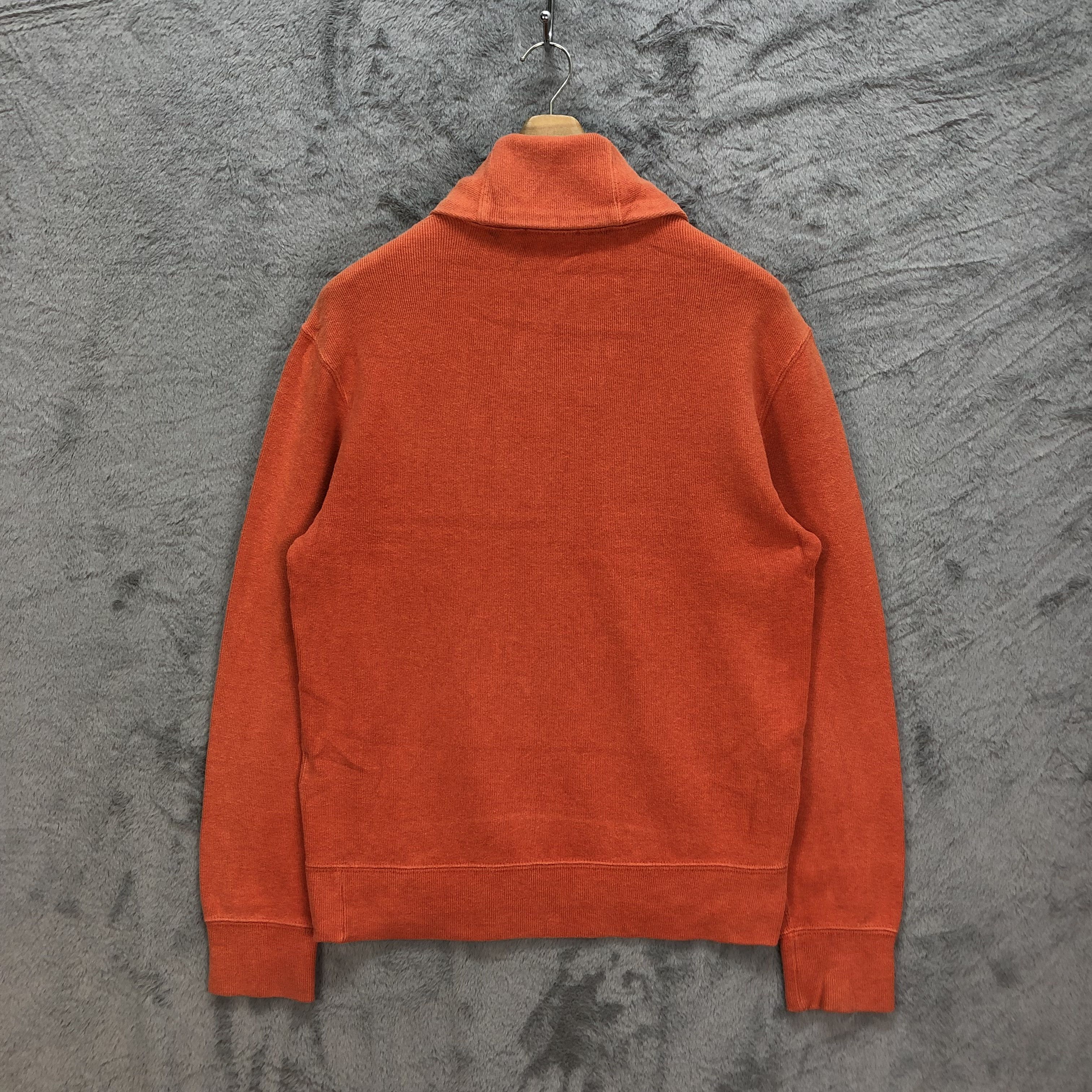 Polo Ralph Lauren Polo RL Small Green Pony Collared Orange Sweatshirt #1104-45 Size US S / EU 44-46 / 1 - 11 Thumbnail