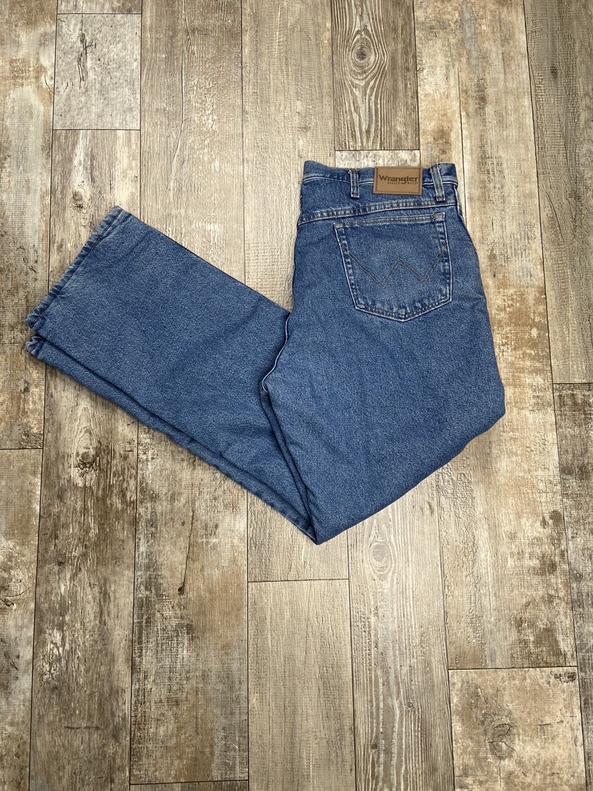Vintage Cool Vintage Y2K Wrangler Insulated Blue Jeans 38x32 USA Size US 38 / EU 54 - 2 Thumbnail