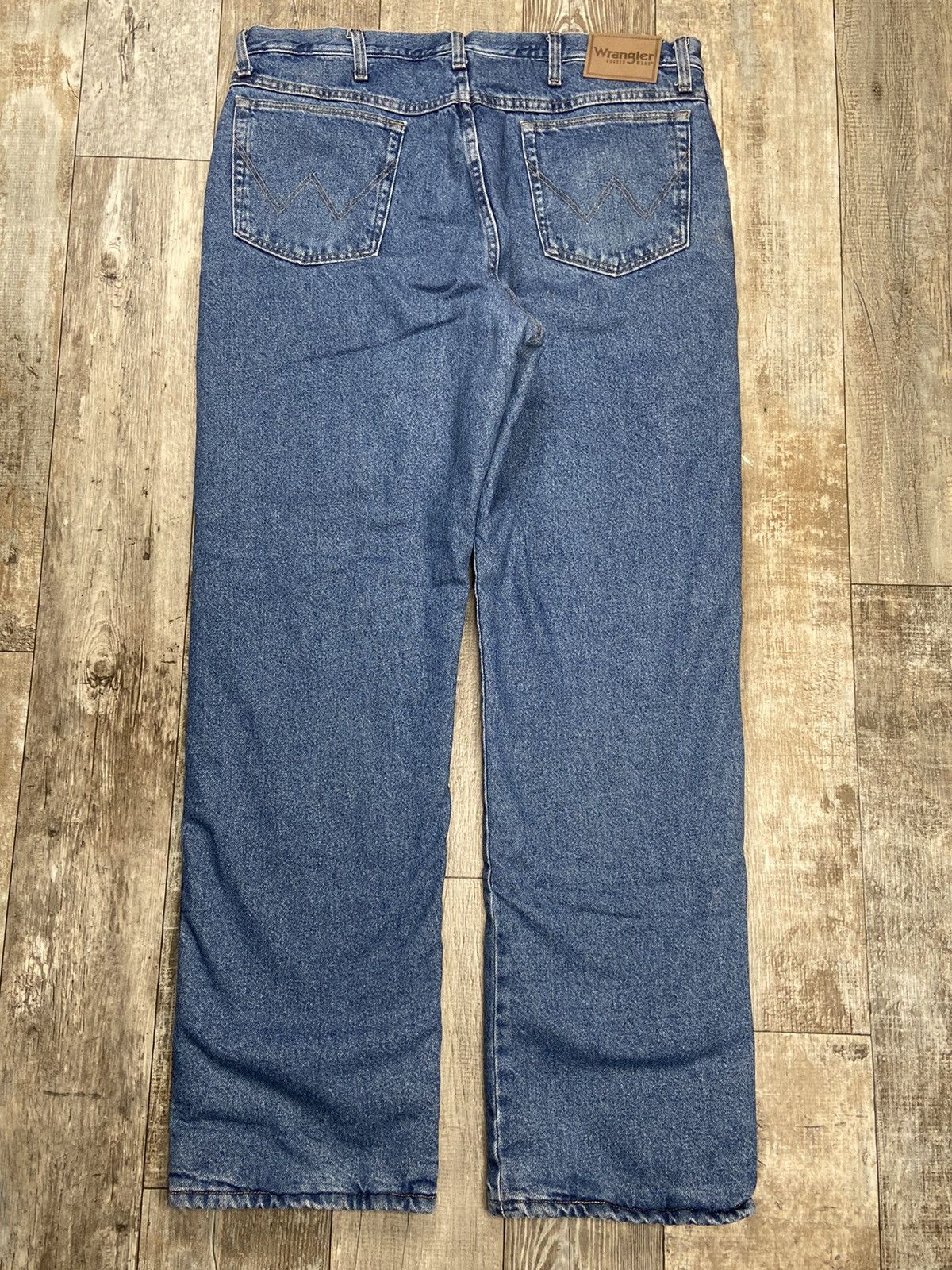 Vintage Cool Vintage Y2K Wrangler Insulated Blue Jeans 38x32 USA Size US 38 / EU 54 - 4 Thumbnail