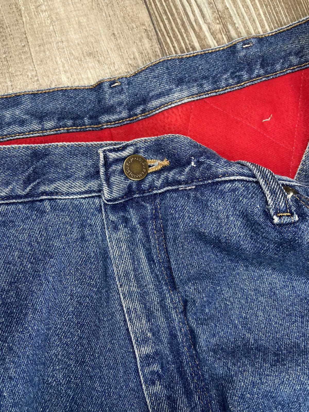 Vintage Cool Vintage Y2K Wrangler Insulated Blue Jeans 38x32 USA Size US 38 / EU 54 - 1 Thumbnail