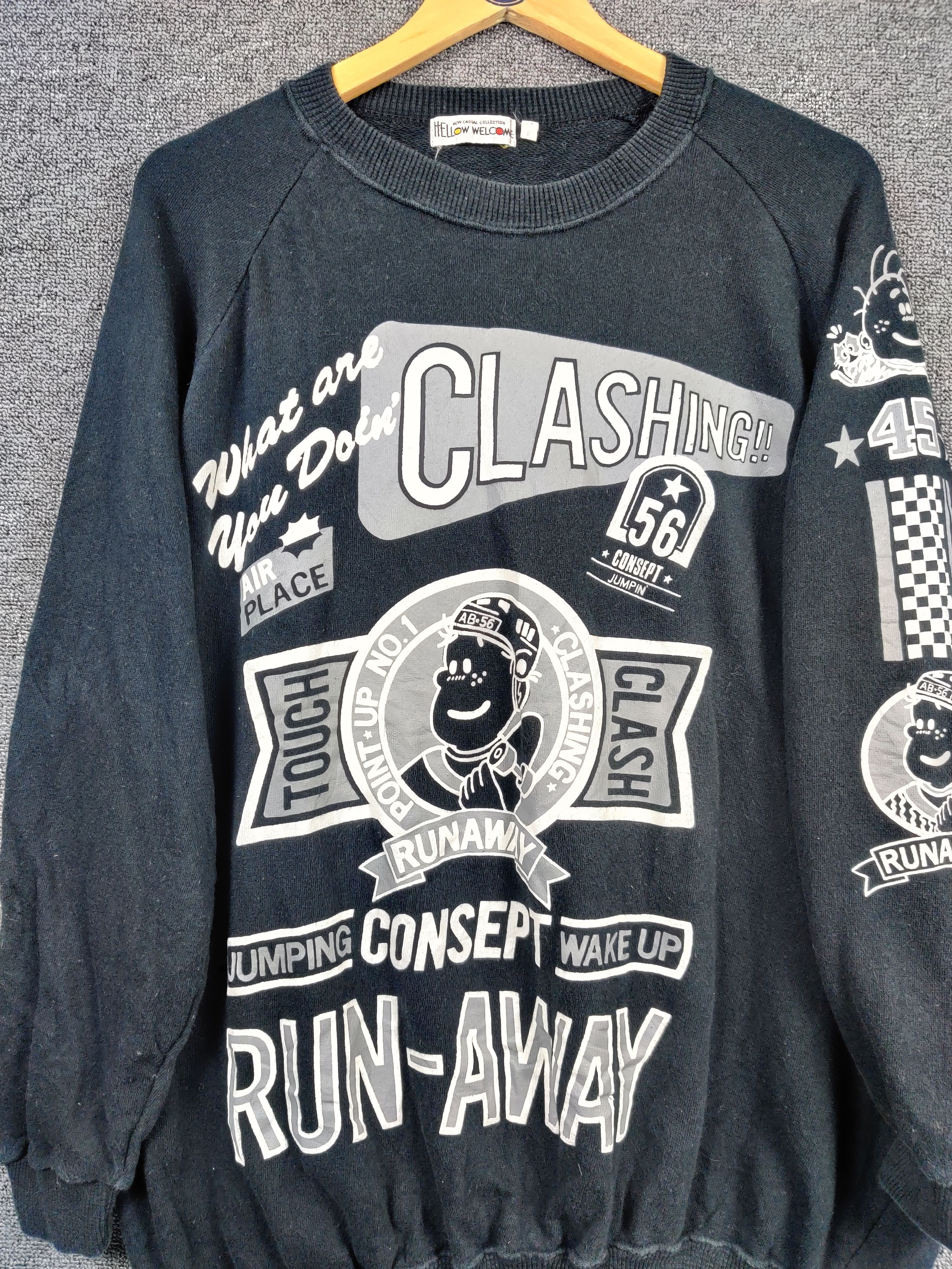 Japanese Brand Vintage Japanese Brand Run Way Graphic Crewneck Sweatshirt Size US XXL / EU 58 / 5 - 4 Thumbnail