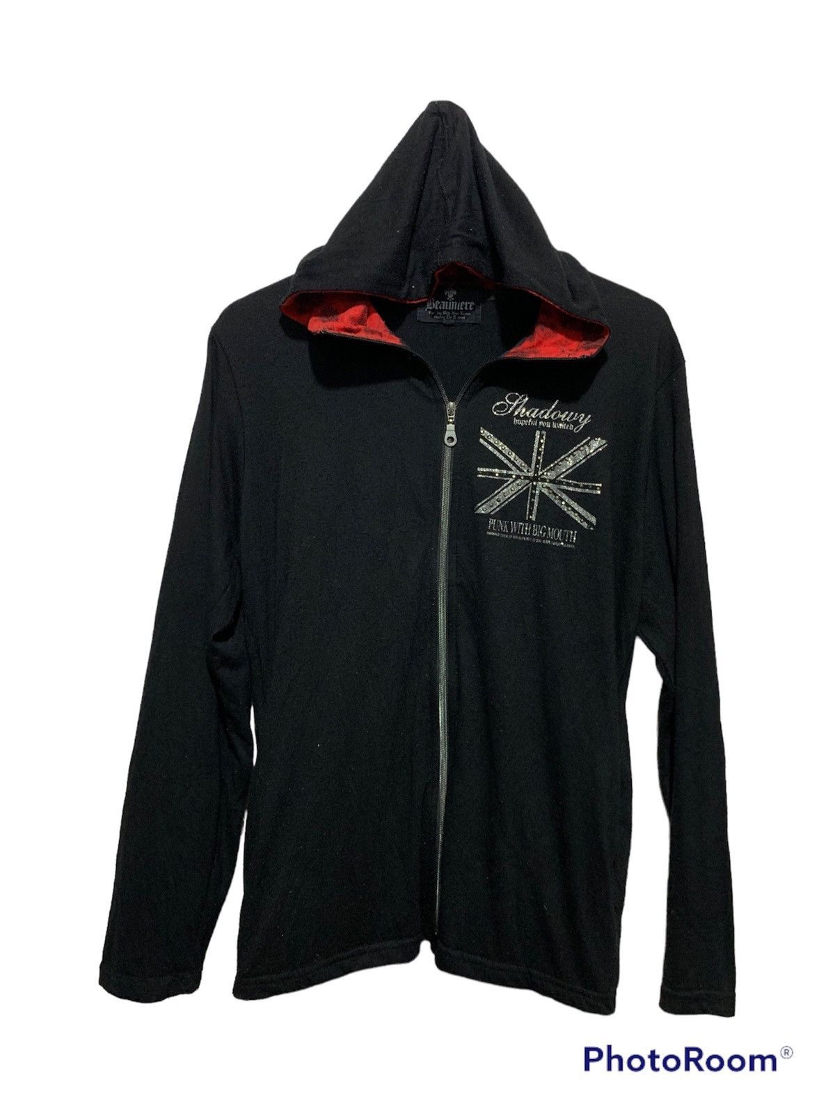 If Six Was Nine 🖤BLACKFRIDAY🖤Y2k punk with big mouth zip hoodie Size US M / EU 48-50 / 2 - 1 Thumbnail