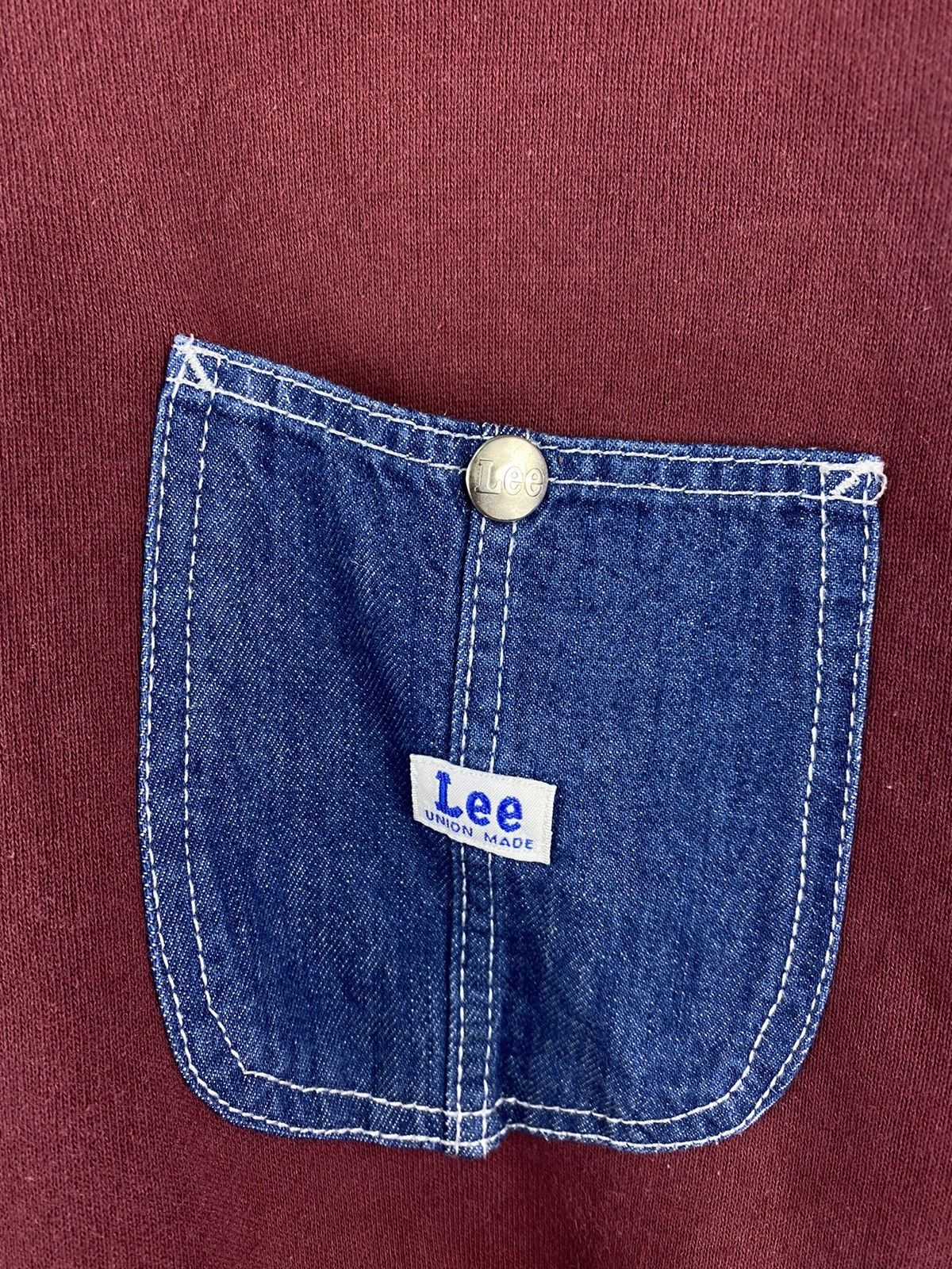 Lee × Vintage Vintage lee union denim pocket pullover hoodie Size US M / EU 48-50 / 2 - 4 Thumbnail