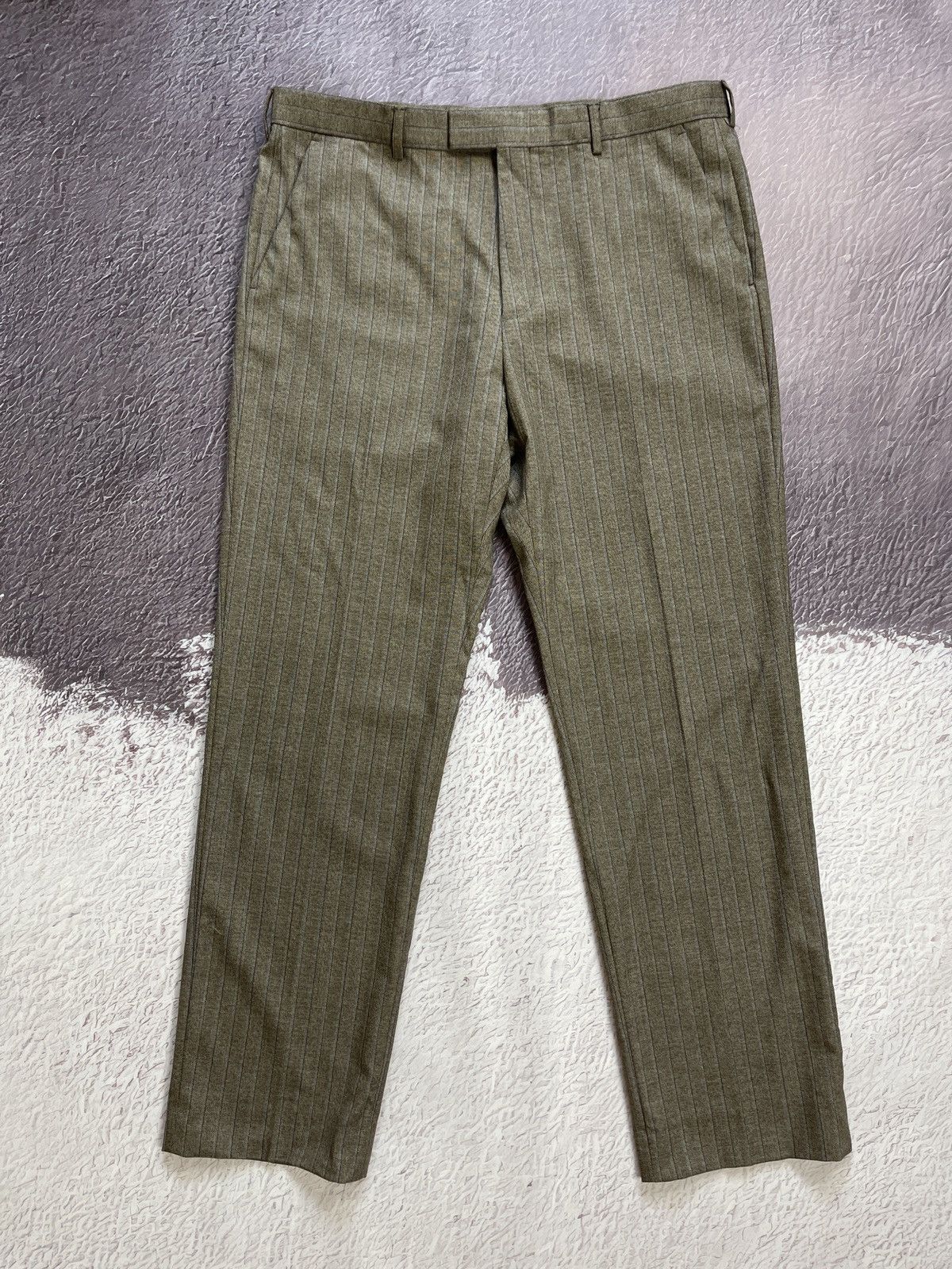 Gucci Gucci striped wool formal pants trousers casual RRP 1000$ Size 44R - 2 Thumbnail
