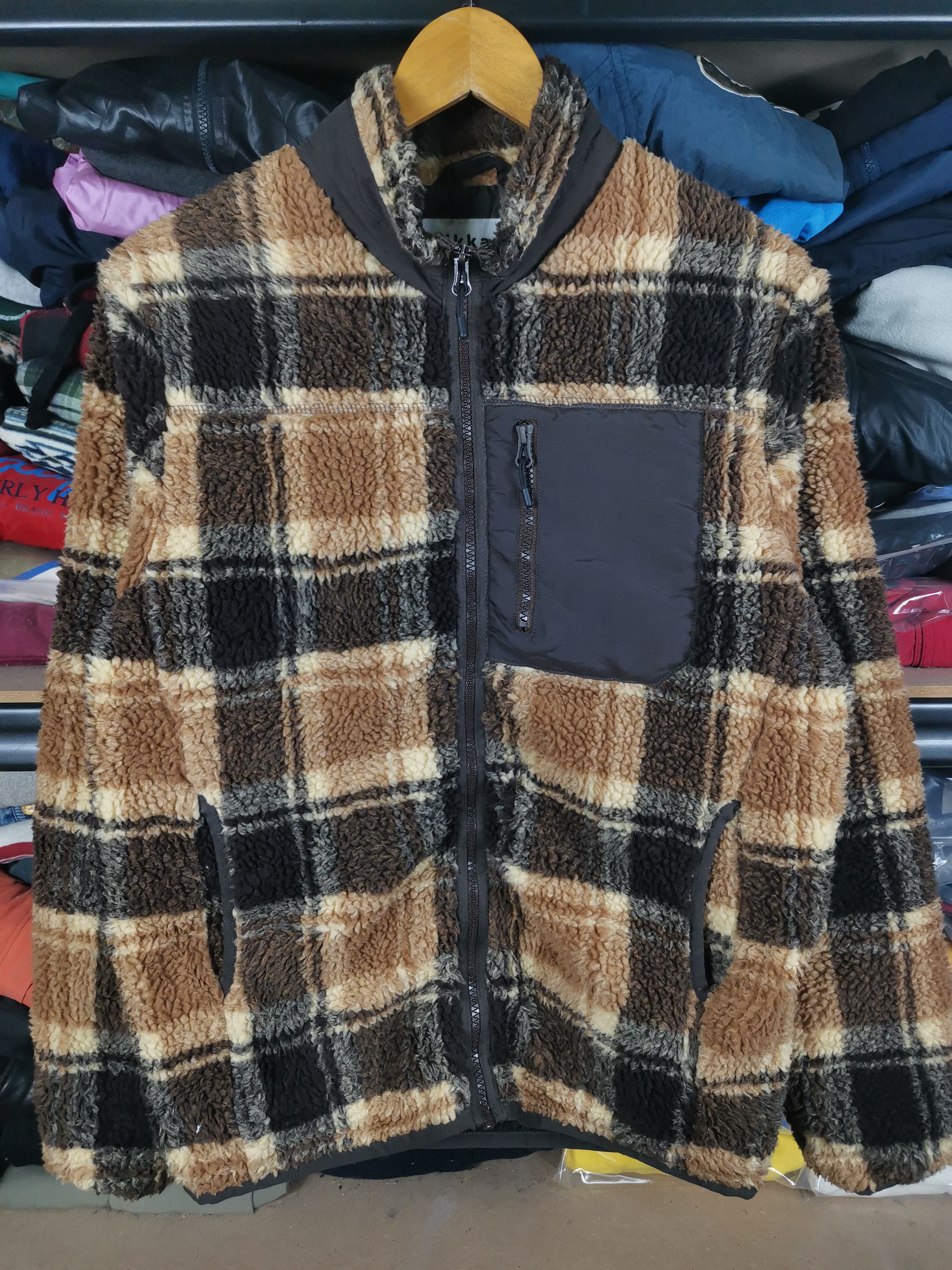 Japanese Brand Vintage Japanese Brand Ikka Deep Pile Sherpa Jacket Size US M / EU 48-50 / 2 - 1 Thumbnail