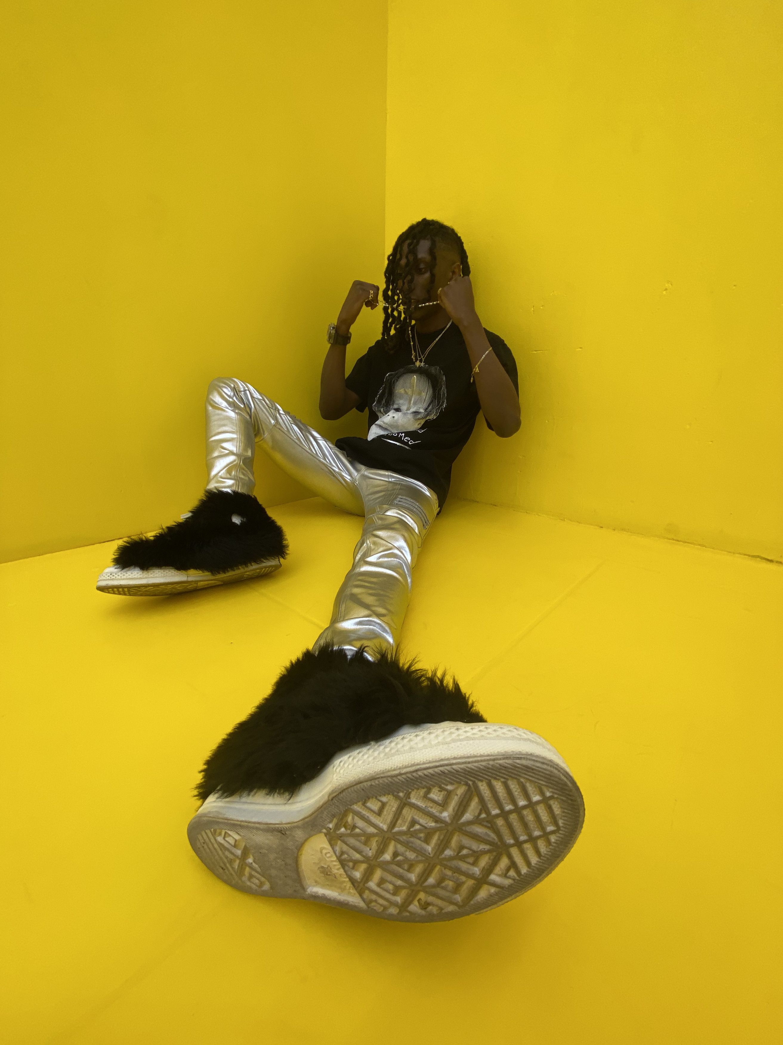 Rick Owens Rick Owens Silver Waxed Denim Pants Grailed