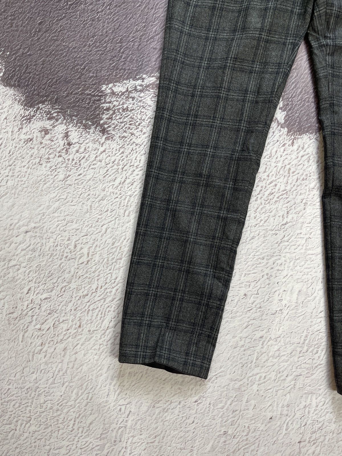 Tagliatore Tagliatore wool grey checkered classic pants casual Size 38R - 3 Thumbnail