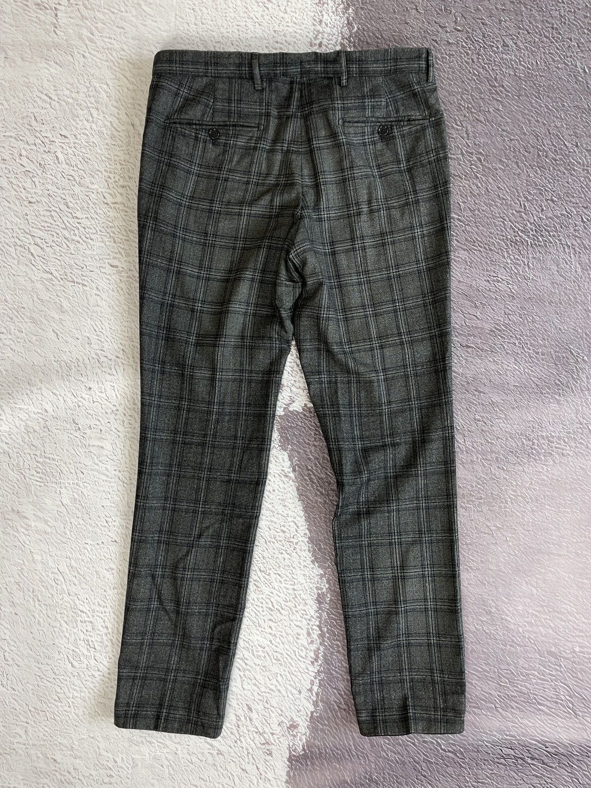 Tagliatore Tagliatore wool grey checkered classic pants casual Size 38R - 11 Thumbnail