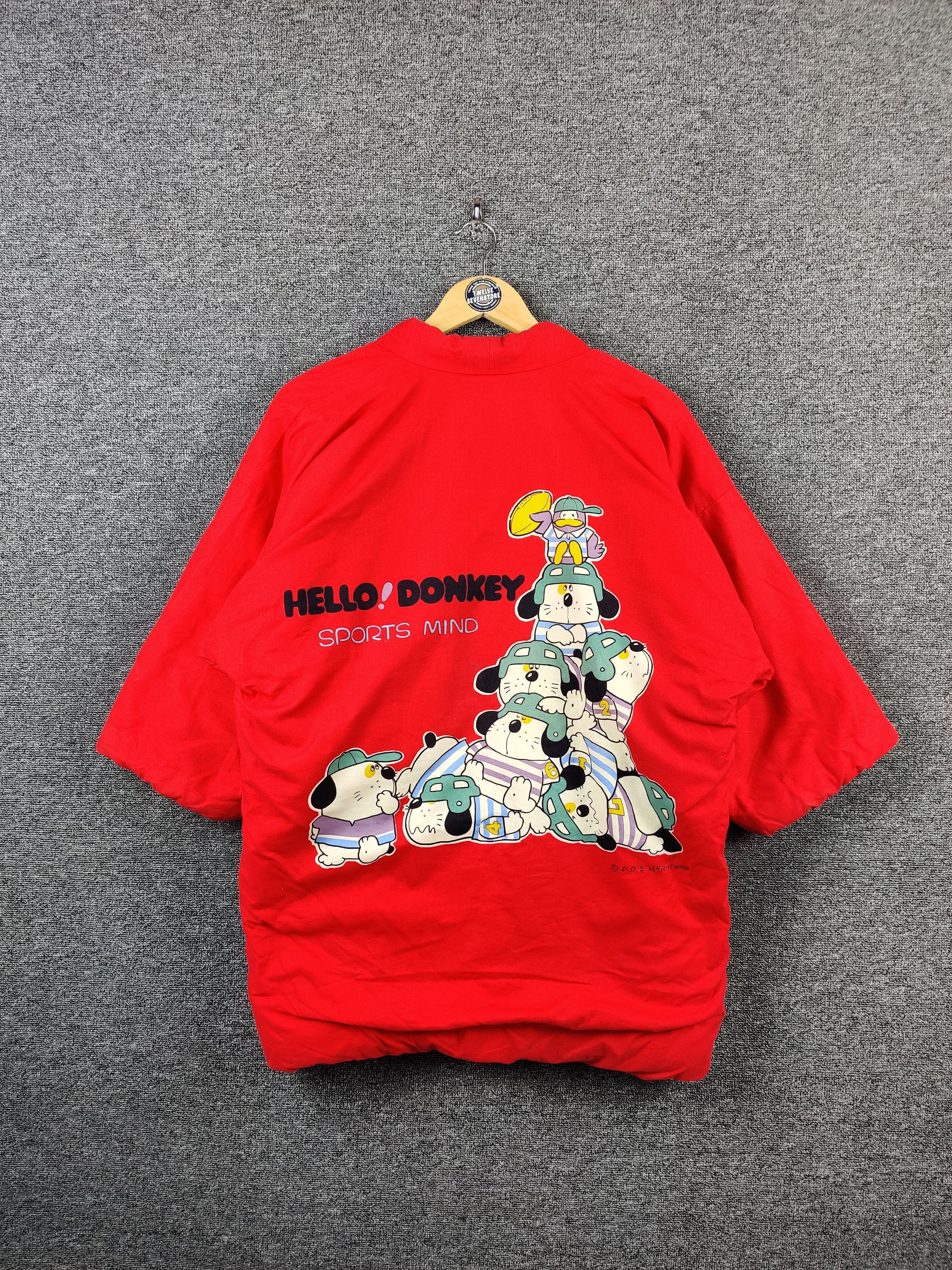Japanese Brand Vintage Hello Donkey Cartoon Kimono Jacket Size US XXL / EU 58 / 5 - 1 Thumbnail