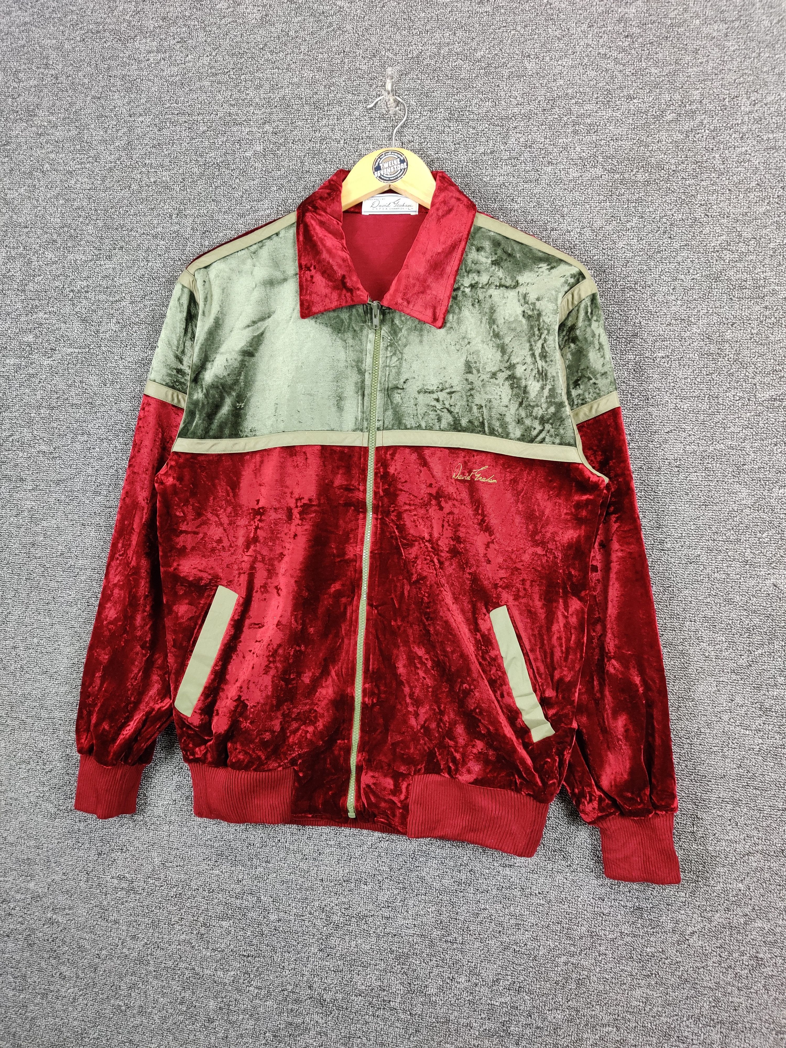 Japanese Brand Vintage Japanese Brand David Graham Sweater Jacket Velvet Size US L / EU 52-54 / 3 - 2 Thumbnail