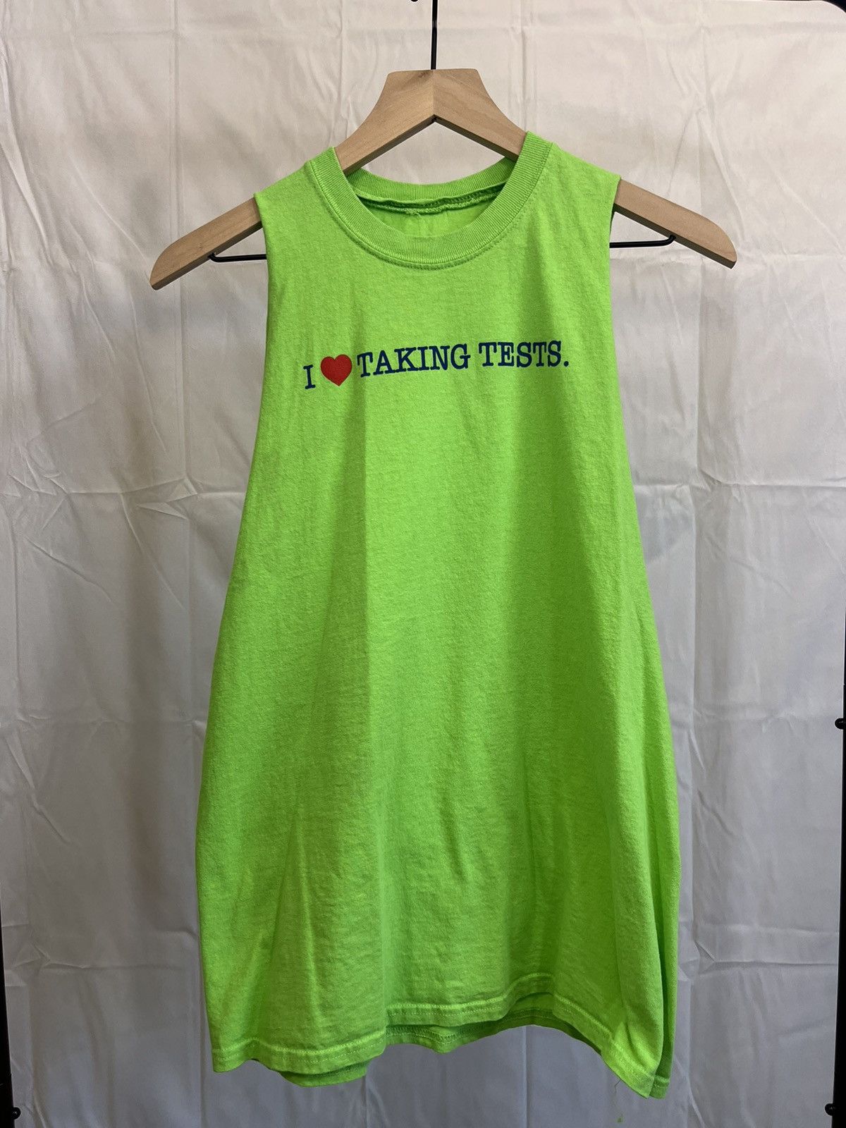 Vintage Taking Tests Cut Off Distressed Sleeveless Tee Size US M / EU 48-50 / 2 - 1 Thumbnail