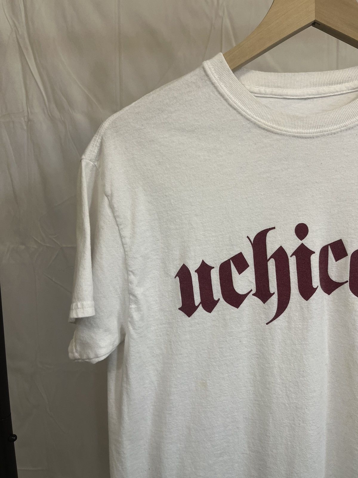 Vintage Vintage U Chicago Collegiate White Distressed Tee Size US M / EU 48-50 / 2 - 3 Thumbnail