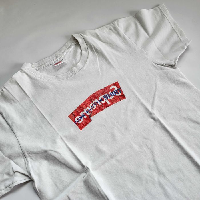 Supreme Comme des Garcons Shirt Box Logo Tee White