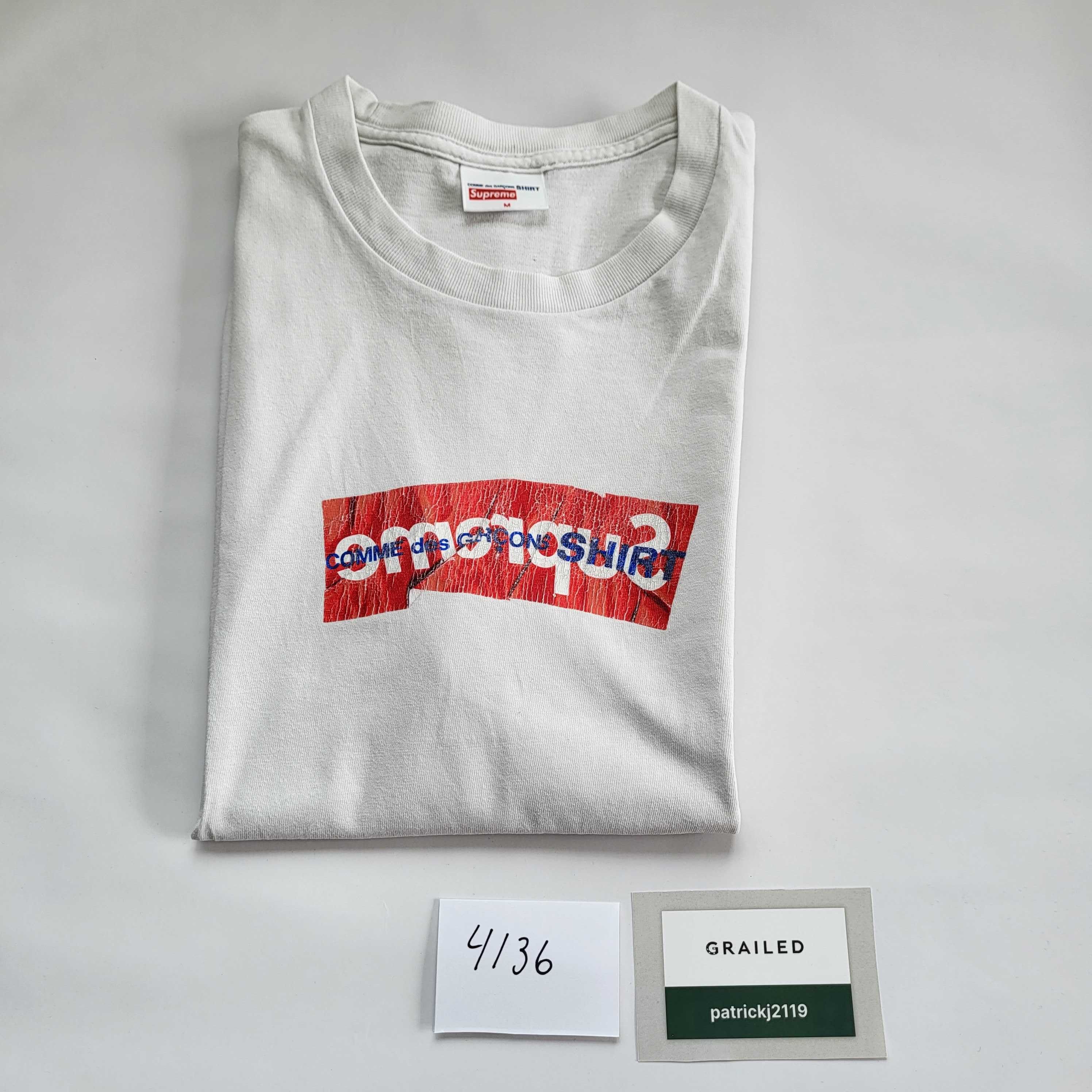 Comme des Garcons Supreme Comme Des Garcons SHIRT Box Logo Tee - White Size US M / EU 48-50 / 2 - 3 Thumbnail