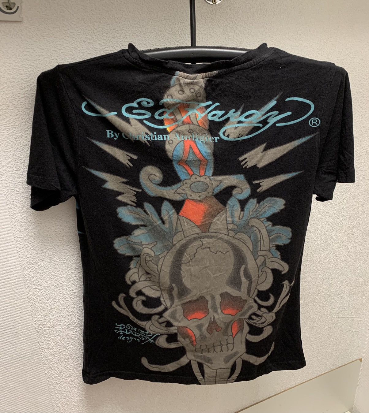 Christian Audigier Ed hardy Christian Audigier fullprint black t-shirt S-M sz Size US M / EU 48-50 / 2 - 2 Thumbnail