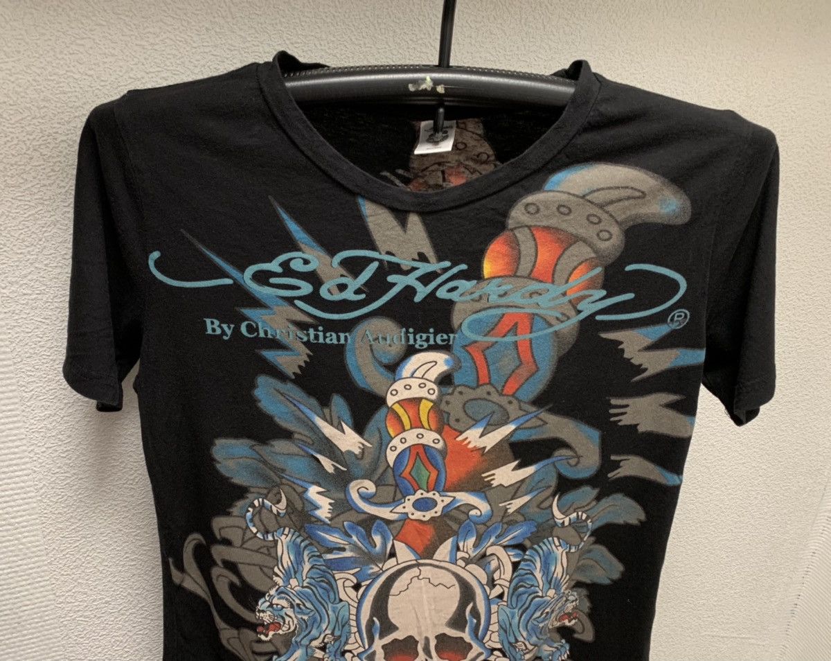 Christian Audigier Ed hardy Christian Audigier fullprint black t-shirt S-M sz Size US M / EU 48-50 / 2 - 3 Thumbnail