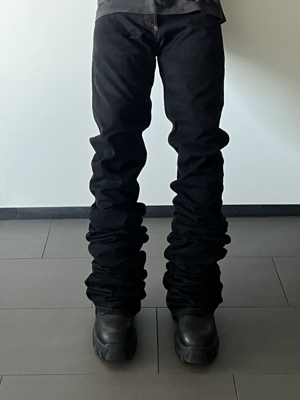 Y/Project YPROJECT Extra Long Stacking Denim Jeans | Grailed