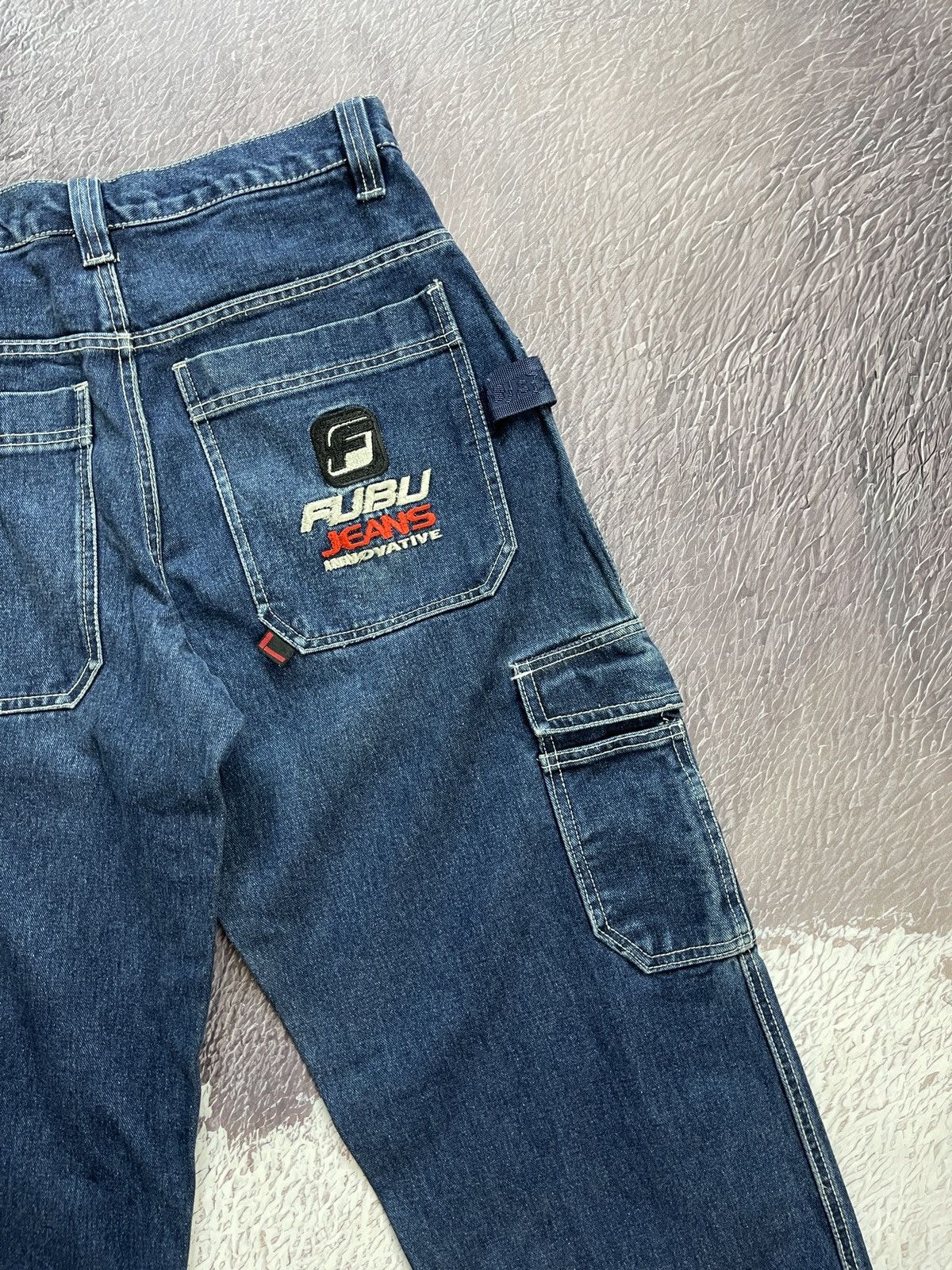 Fubu FUBU vintage rap denim cargo pants carpenter embroidered Size US 32 / EU 48 - 18 Thumbnail