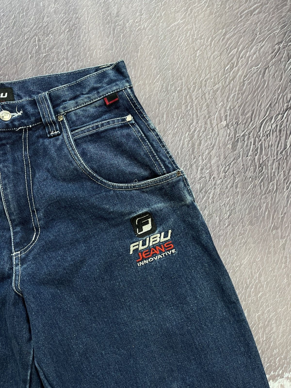 Fubu FUBU vintage rap denim cargo pants carpenter embroidered Size US 32 / EU 48 - 7 Thumbnail