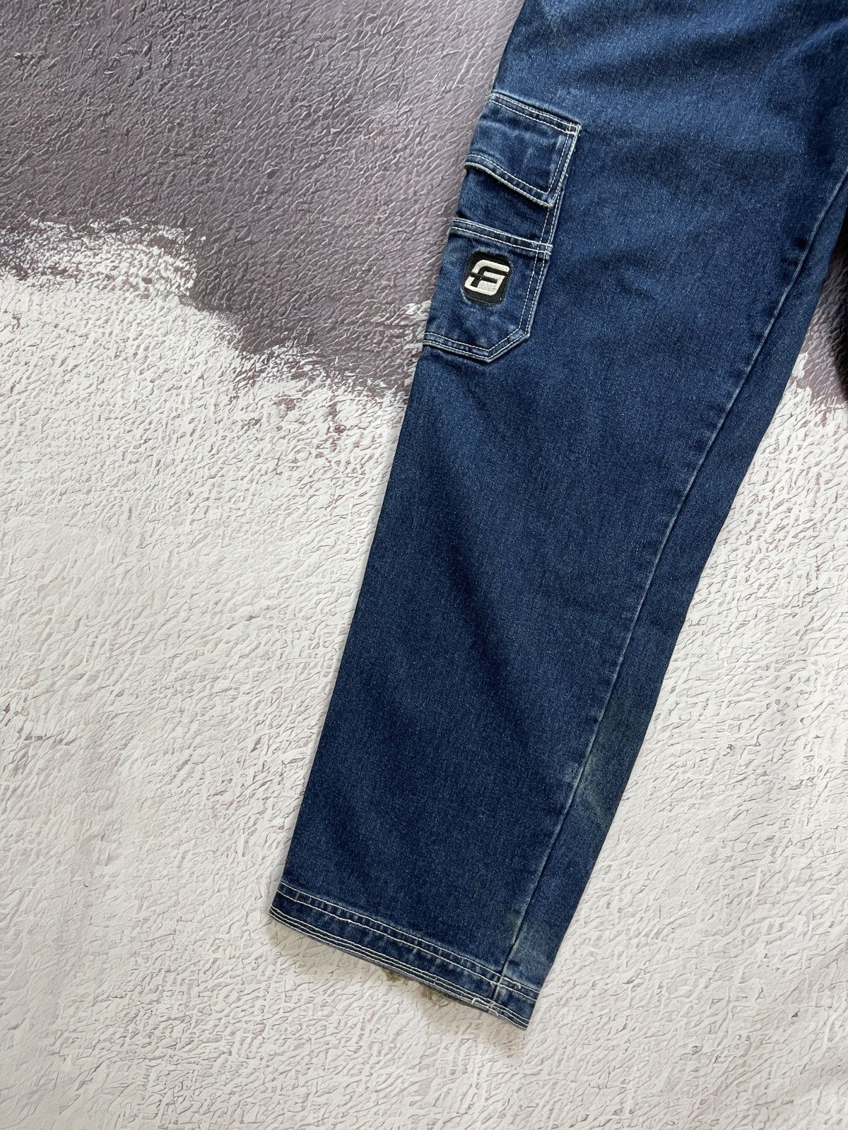Fubu FUBU vintage rap denim cargo pants carpenter embroidered Size US 32 / EU 48 - 4 Thumbnail