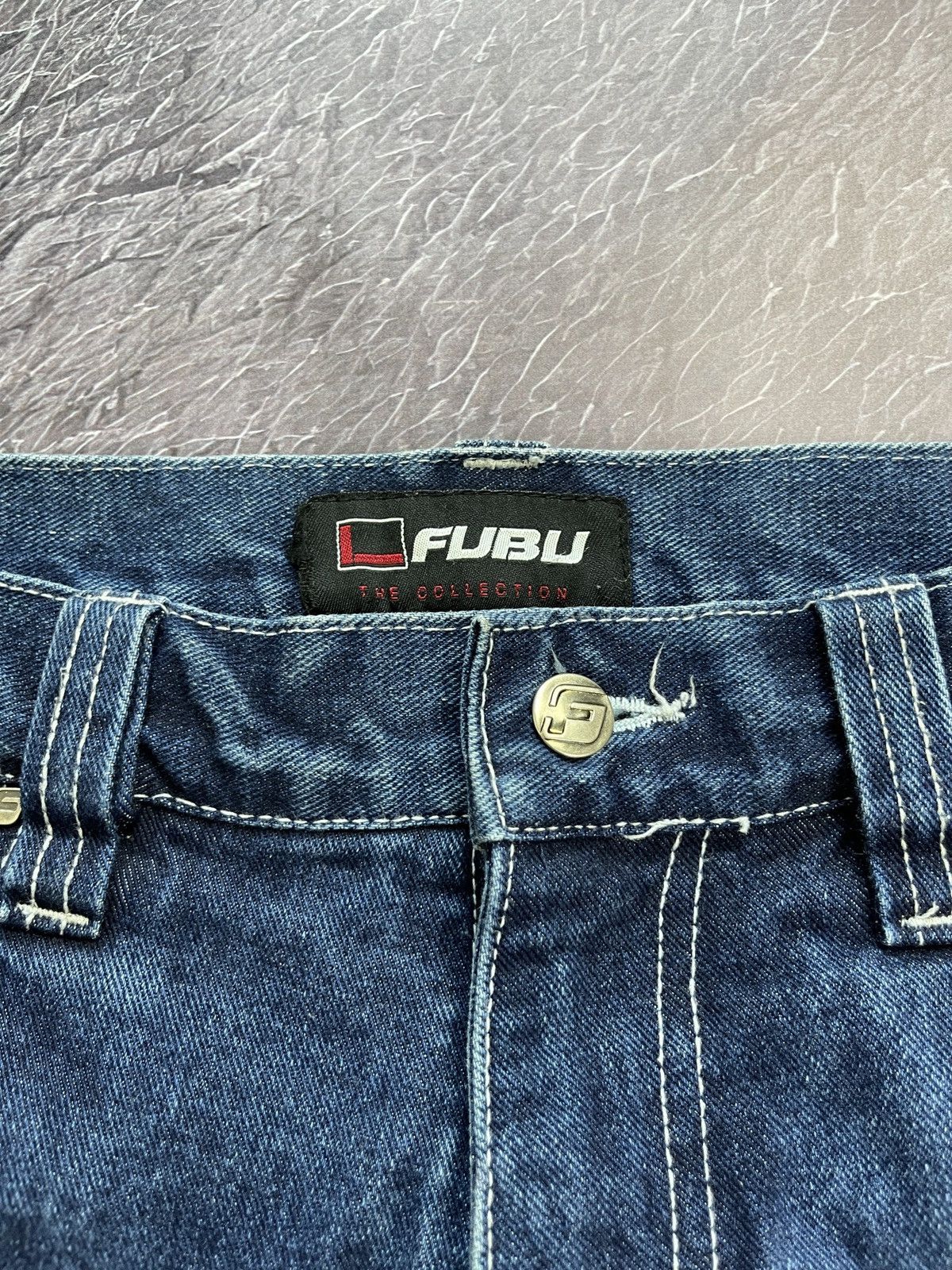 Fubu FUBU vintage rap denim cargo pants carpenter embroidered Size US 32 / EU 48 - 9 Thumbnail