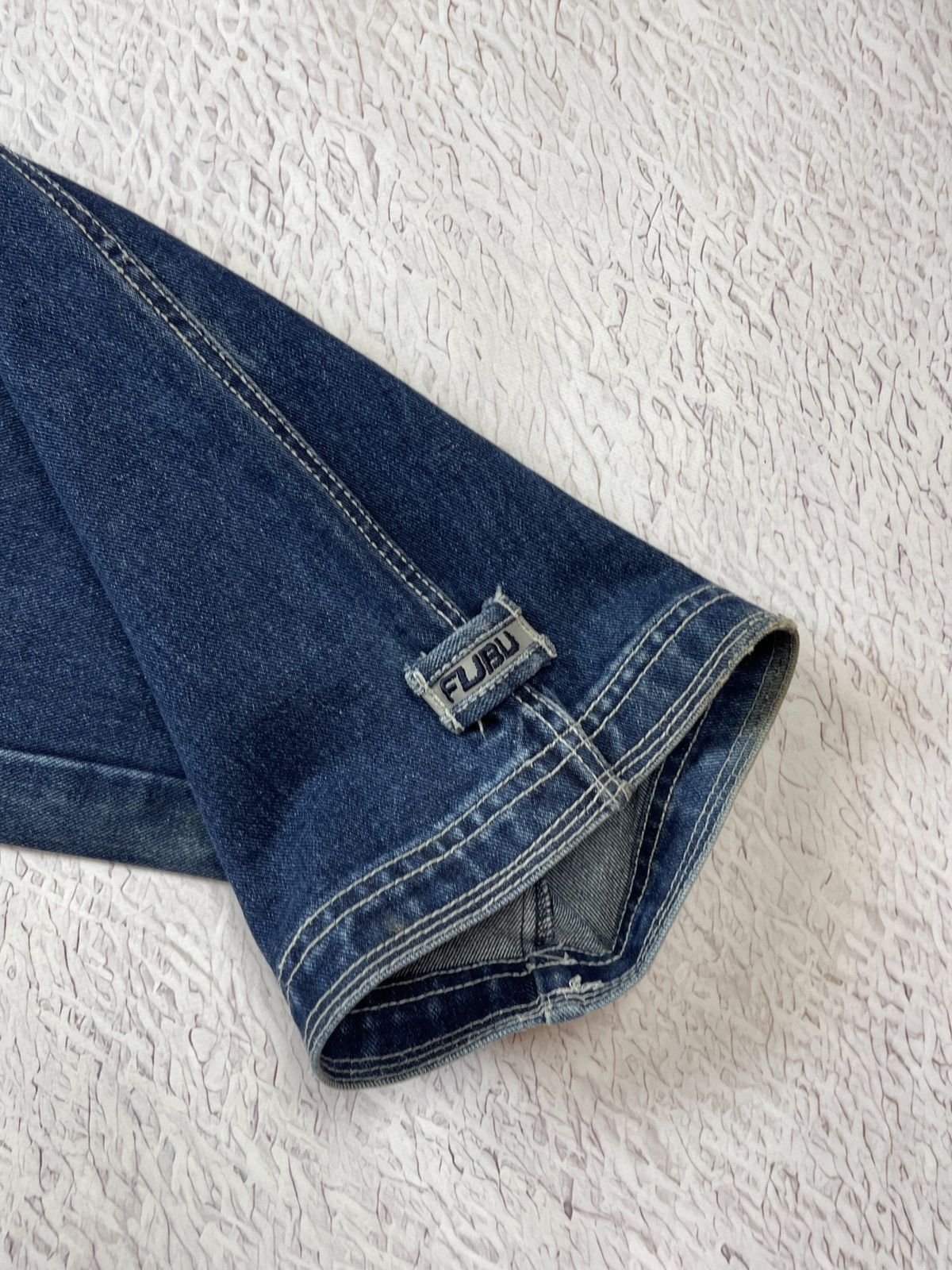 Fubu FUBU vintage rap denim cargo pants carpenter embroidered Size US 32 / EU 48 - 24 Thumbnail