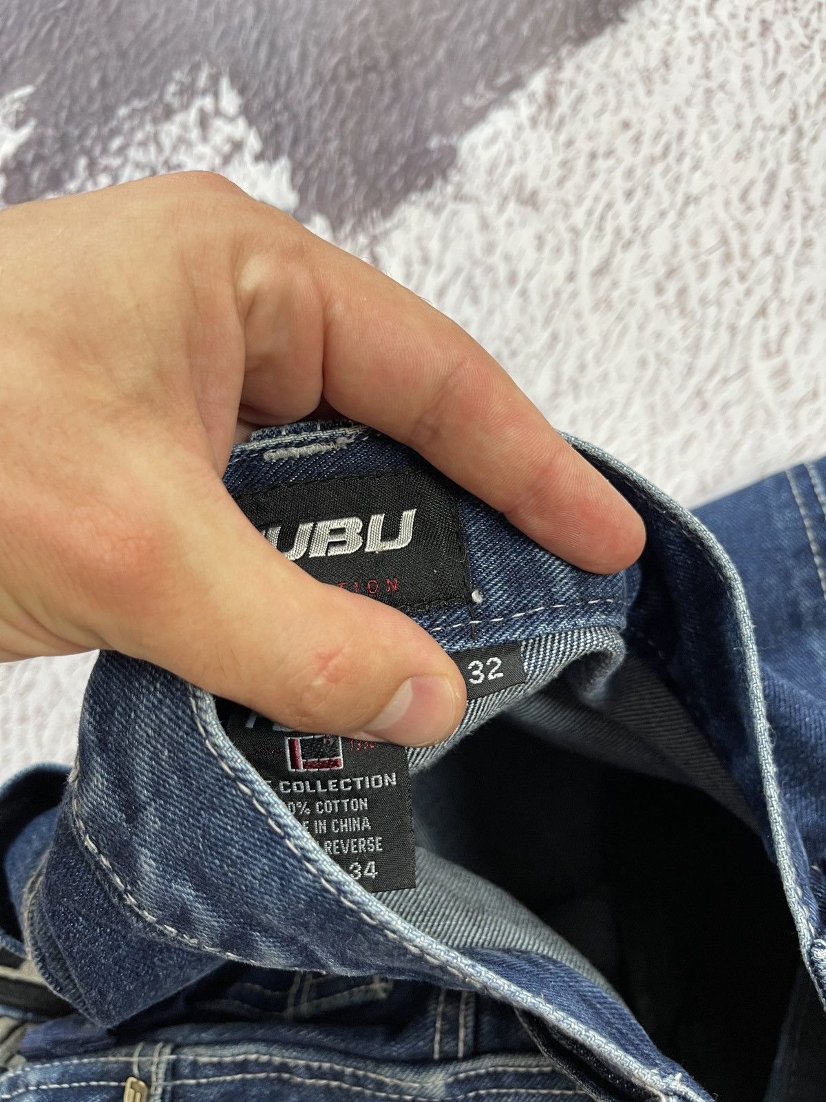 Fubu FUBU vintage rap denim cargo pants carpenter embroidered Size US 32 / EU 48 - 12 Thumbnail