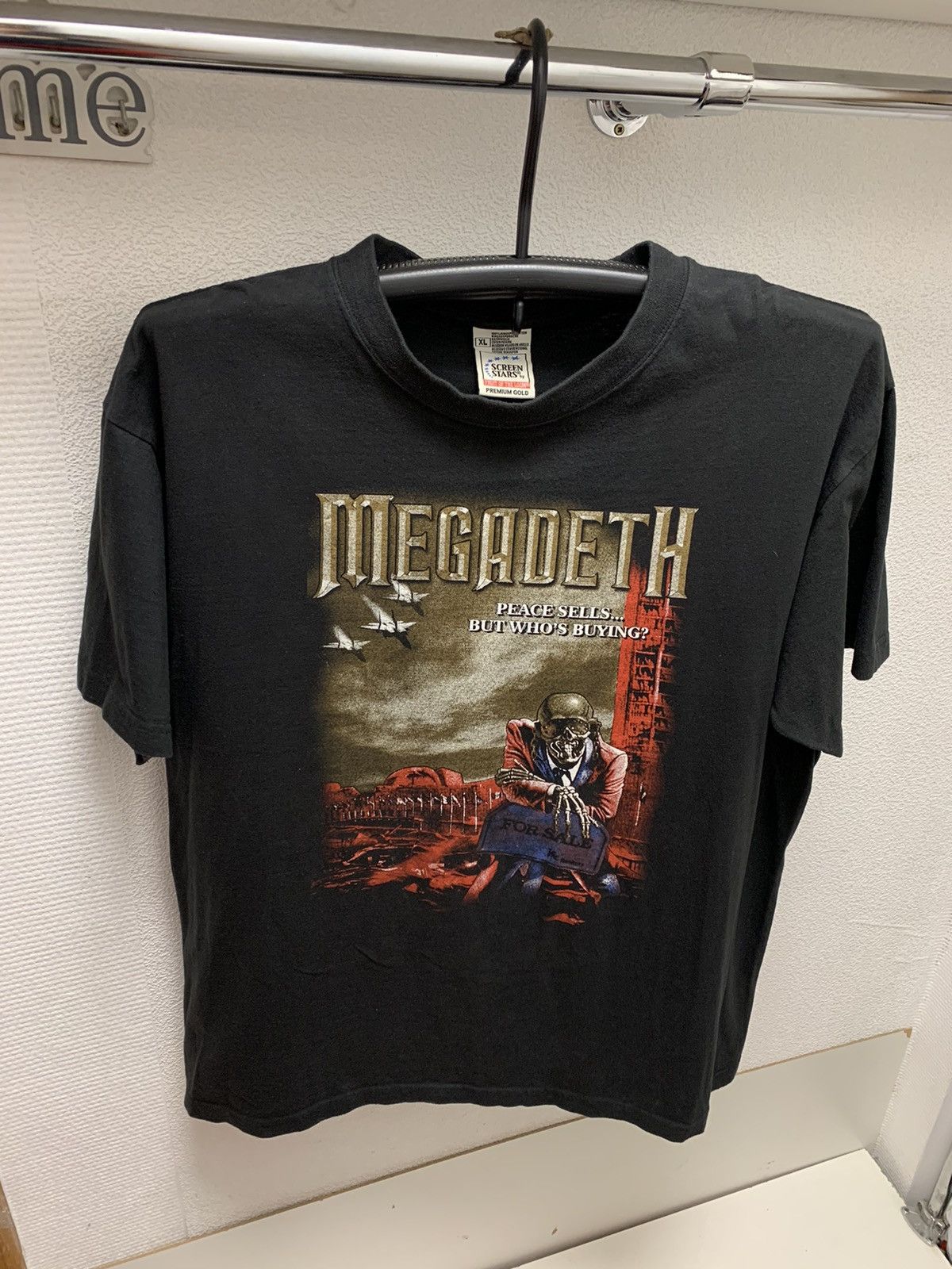 image of Megadeth x Screen Stars Megadeath Screen Stars Vintage 1990 90Th Vintage T-Shirt XL in Black, Men's