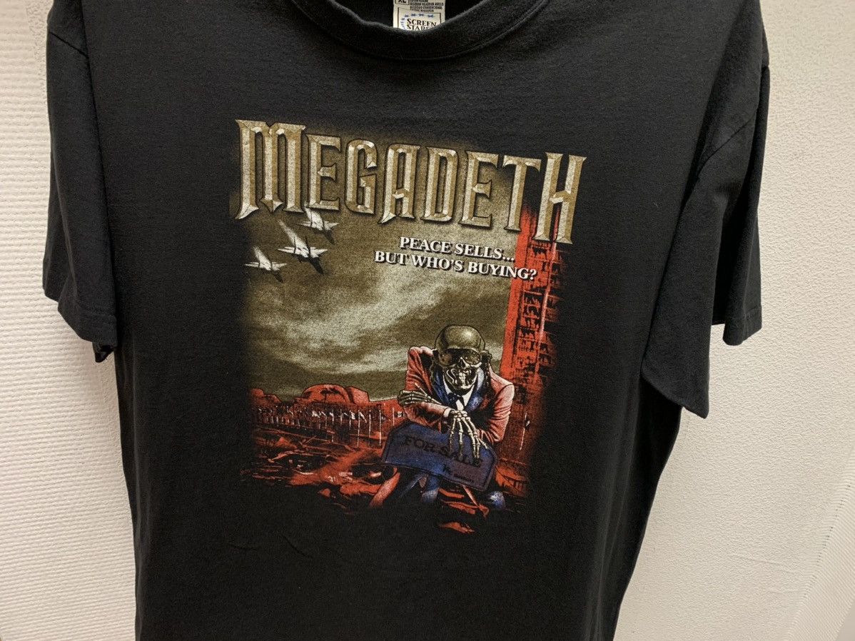 Megadeth Megadeath screen stars vintage 1990 90th vintage t-shirt Xl Size US XL / EU 56 / 4 - 3 Thumbnail