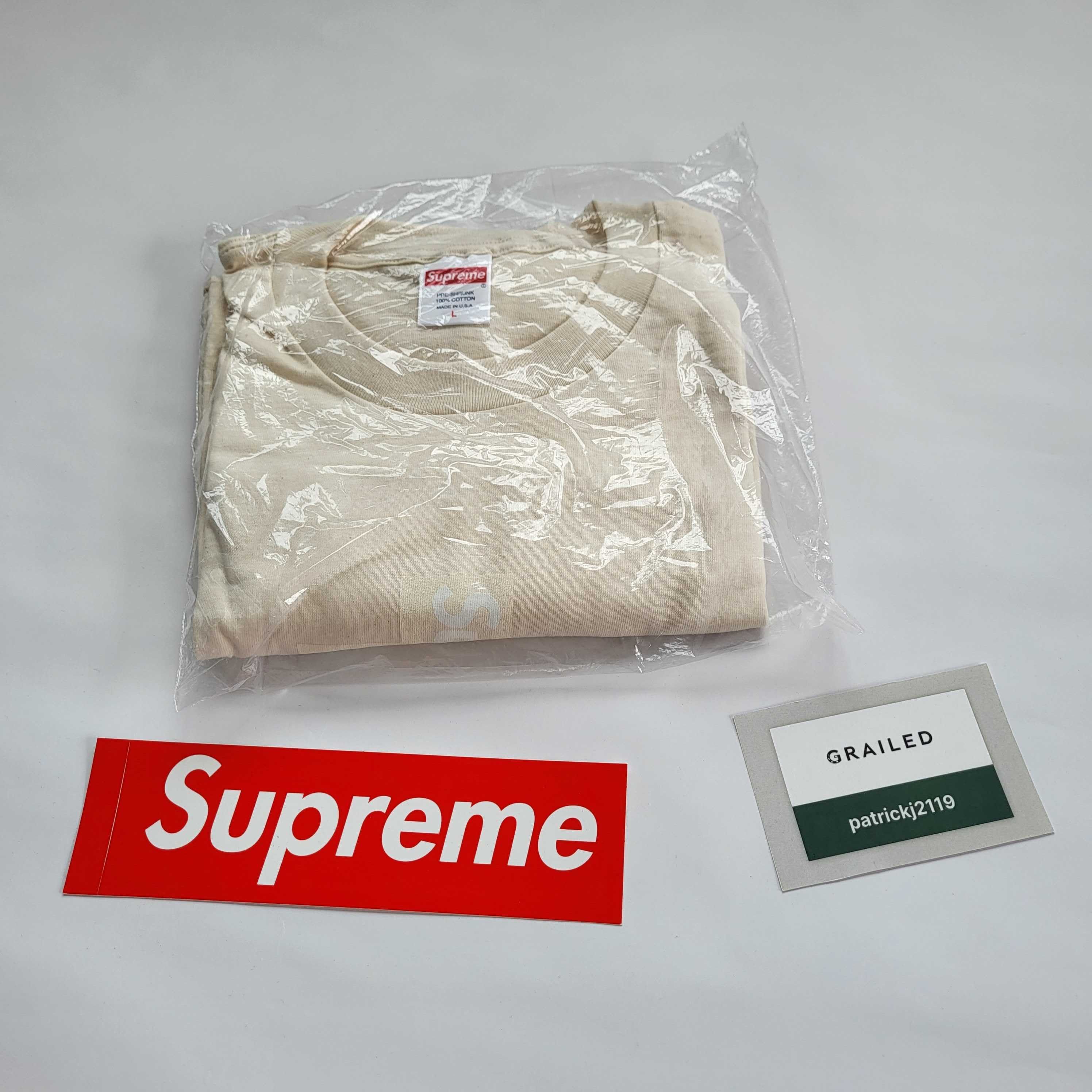 Supreme Cross Box Logo Natural | Grailed