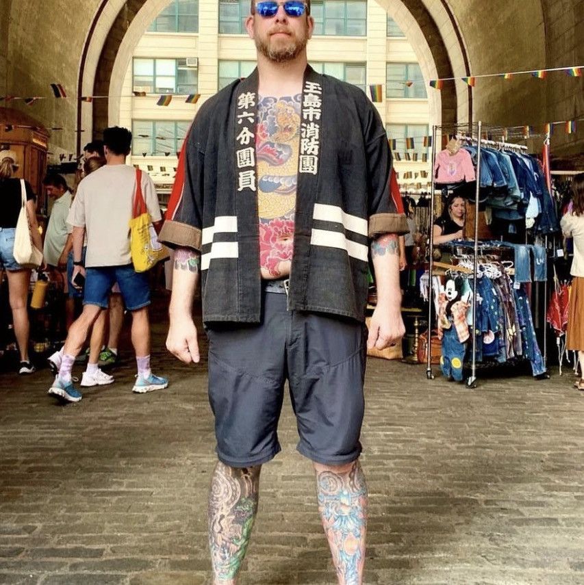 Blue Blue Japan 🇯🇵Vintage kimono style kapital by Pharrell Williams Size US L / EU 52-54 / 3 - 3 Thumbnail
