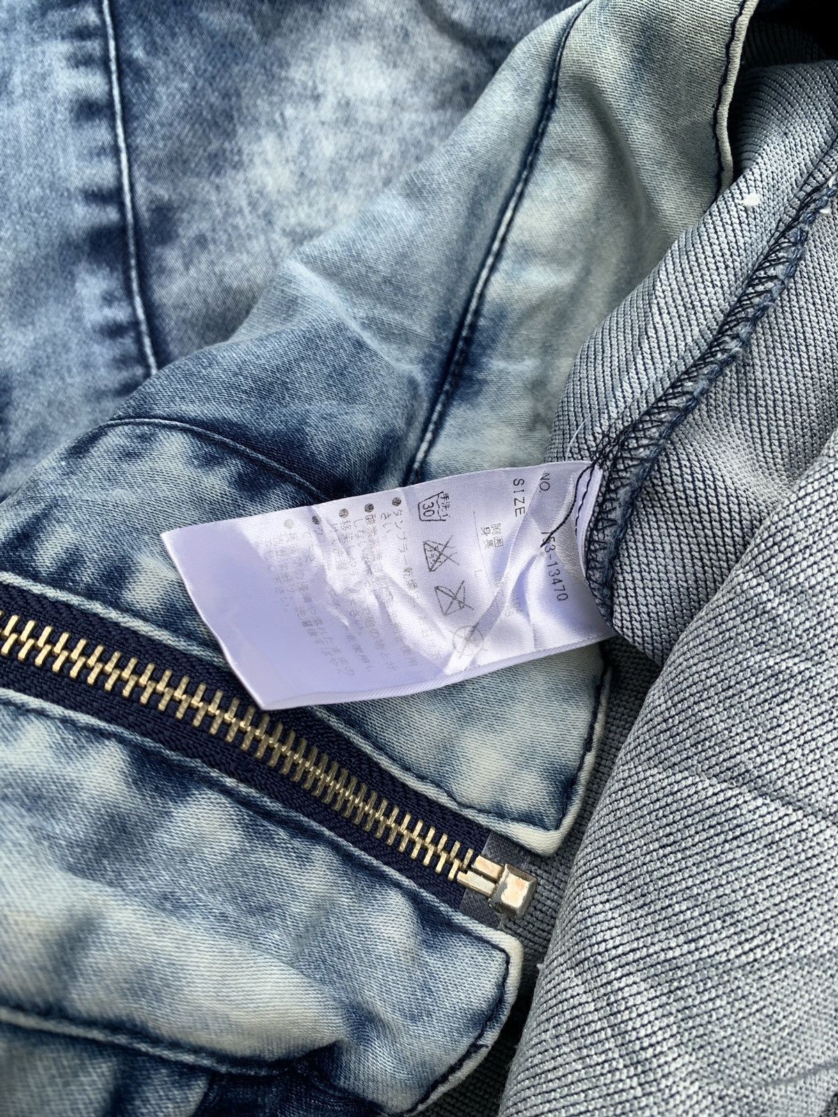 Beauty Beast Rare Semantic Design Acid Wash Full Zip Size US L / EU 52-54 / 3 - 5 Thumbnail