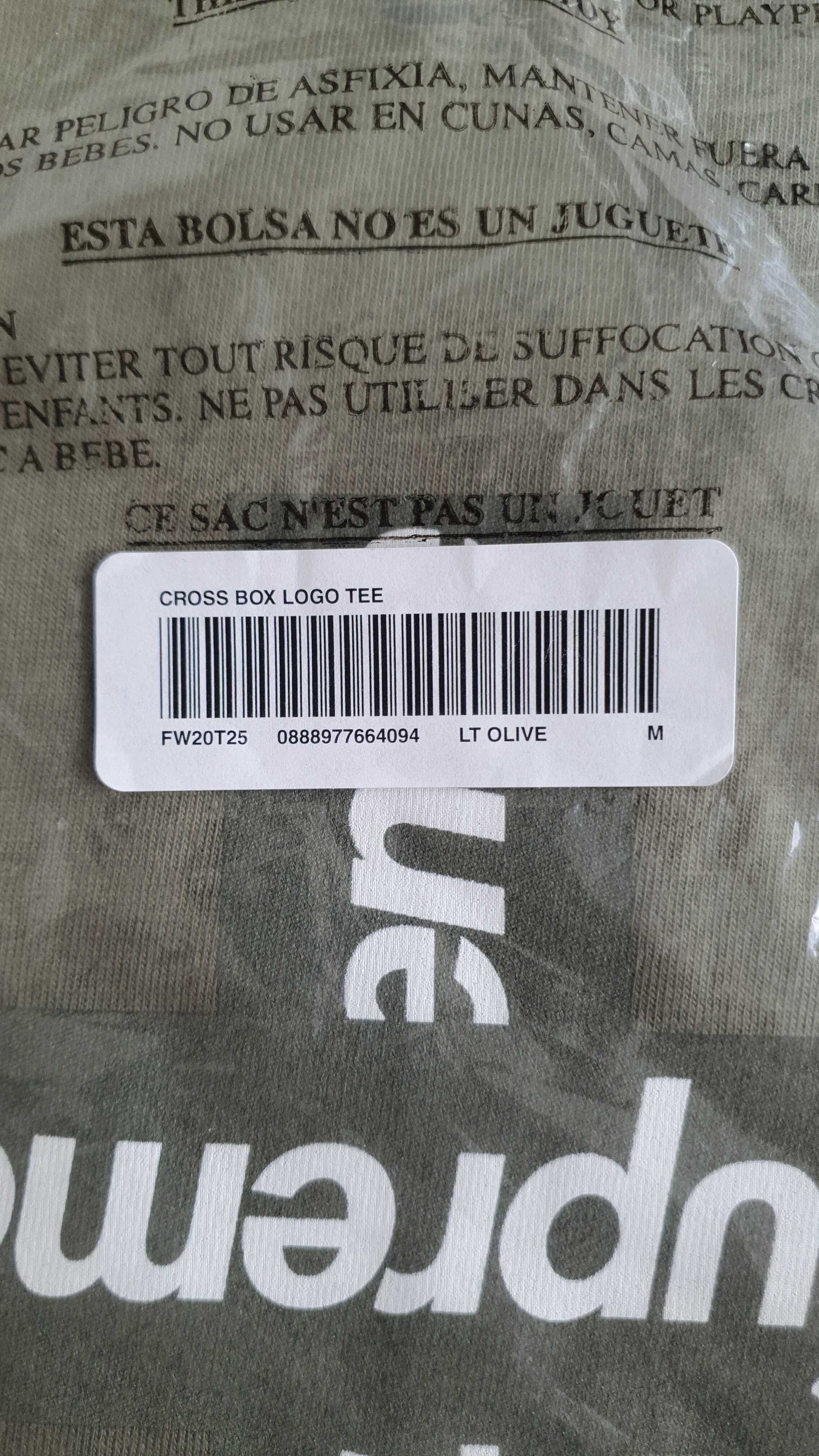 Supreme Cross box Tee Light Olive Size US M / EU 48-50 / 2 - 5 Thumbnail