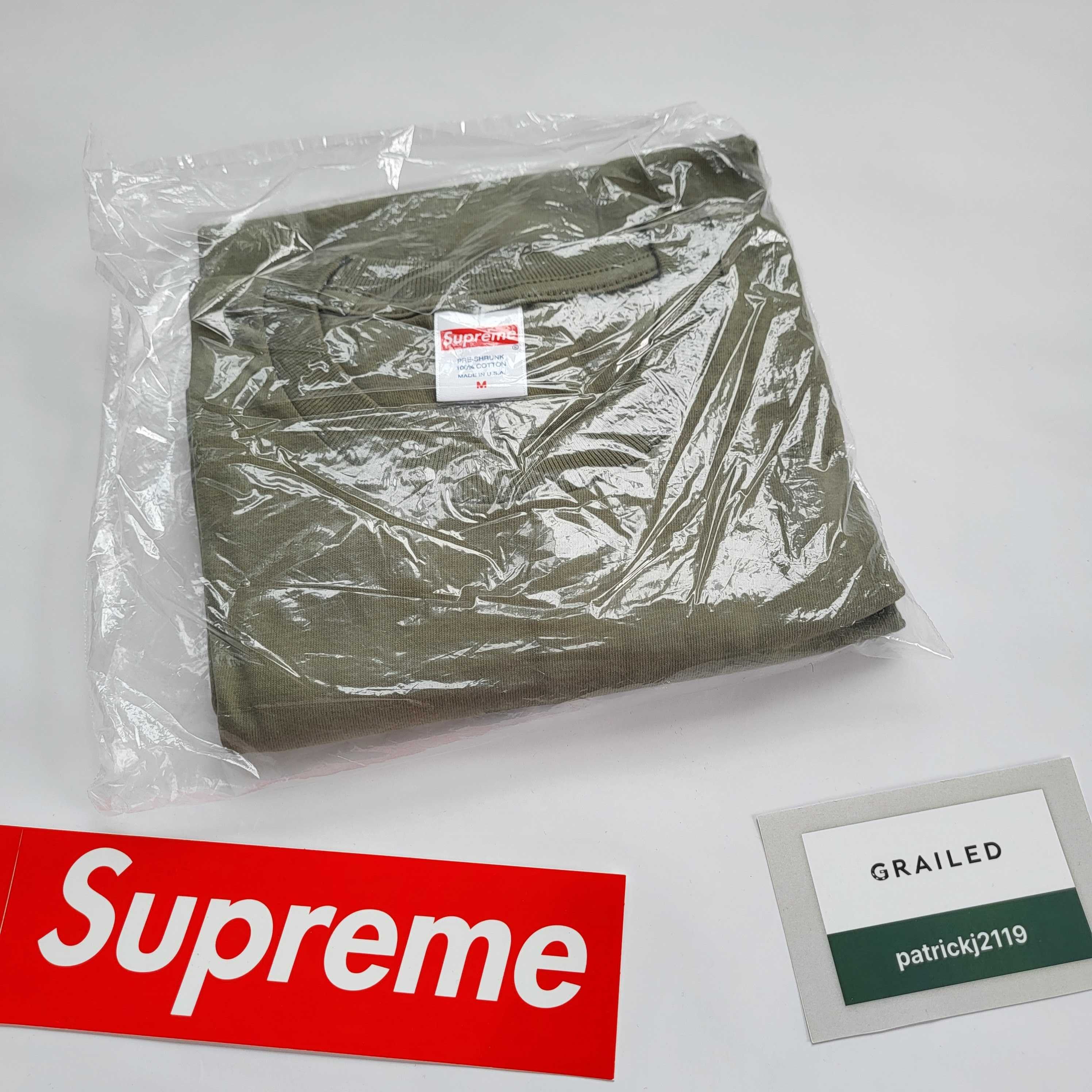 Supreme Cross box Tee Light Olive Size US M / EU 48-50 / 2 - 2 Thumbnail